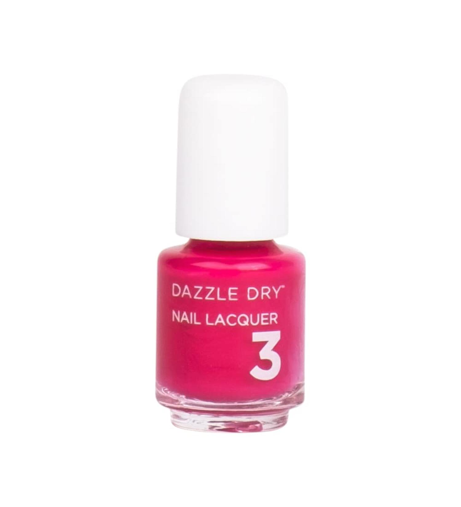 Dazzle Dry Nail Mini Lacquer - The Duchess - Bright Strawberry Pink Cream (0.17 fl oz) - Buy Online on GoSupps.com