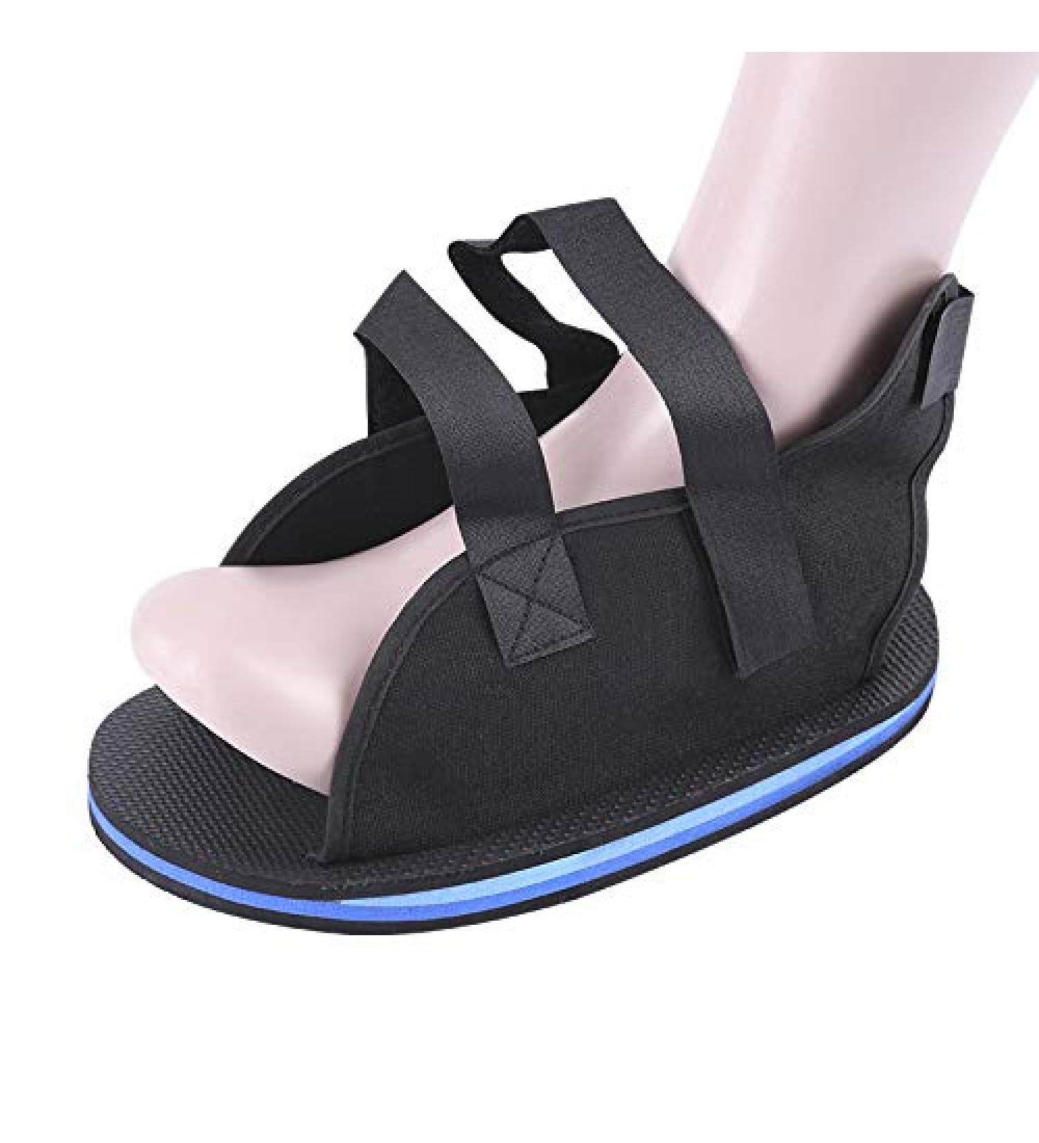 Cast Shoes for Post-Operation Recovery | Adjustable Open Toe Gypsum Foot Fracture Surgery Orthoshoes | Anti-Slip Black Valgus Shoes - Buy Online on GoSupps.com