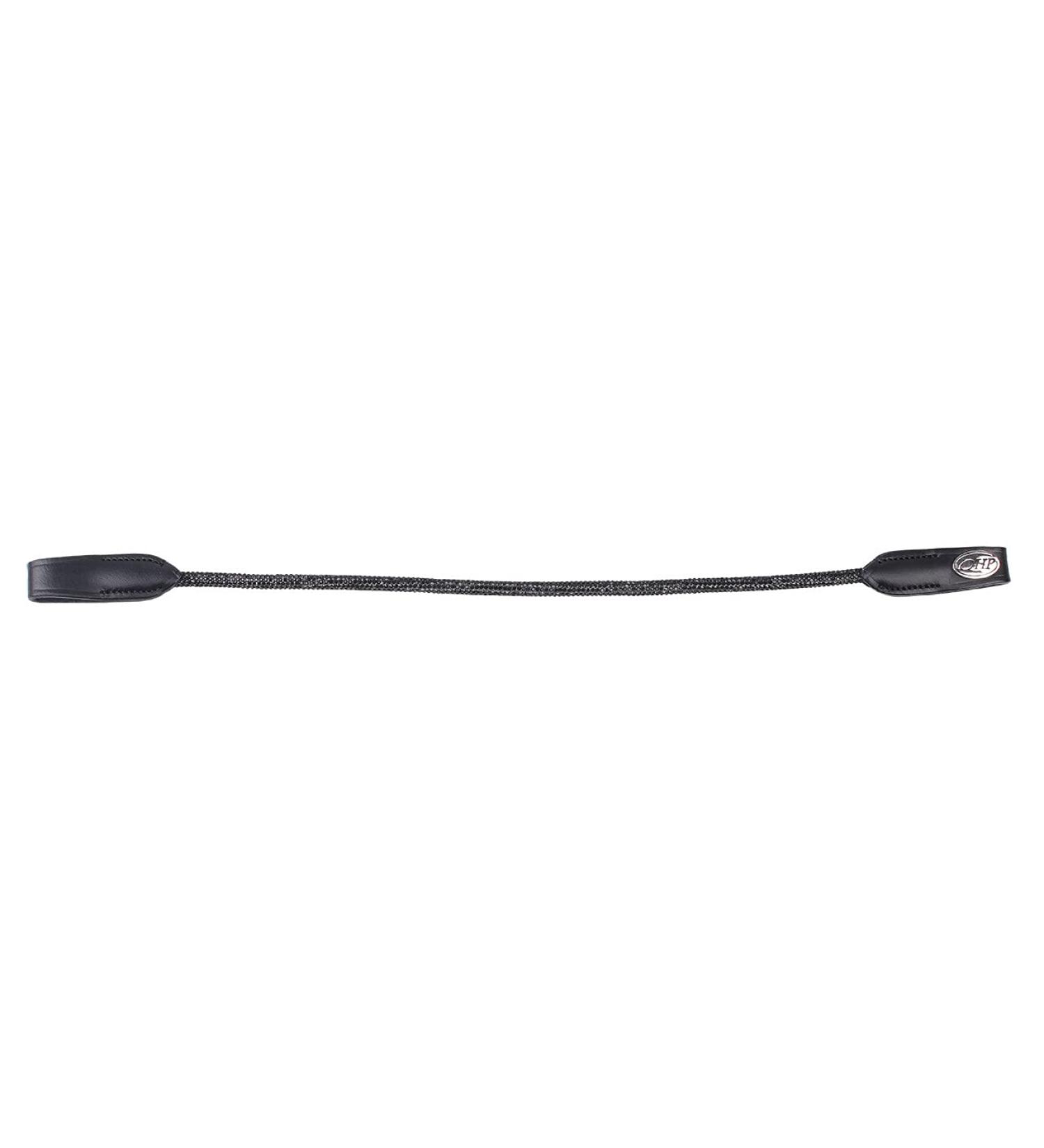 ARBO-INOX Full Black Leather Horse Browband with Rhinestones - Premium Quality Browband for Equestrian Elegance - Buy Online on GoSupps.com