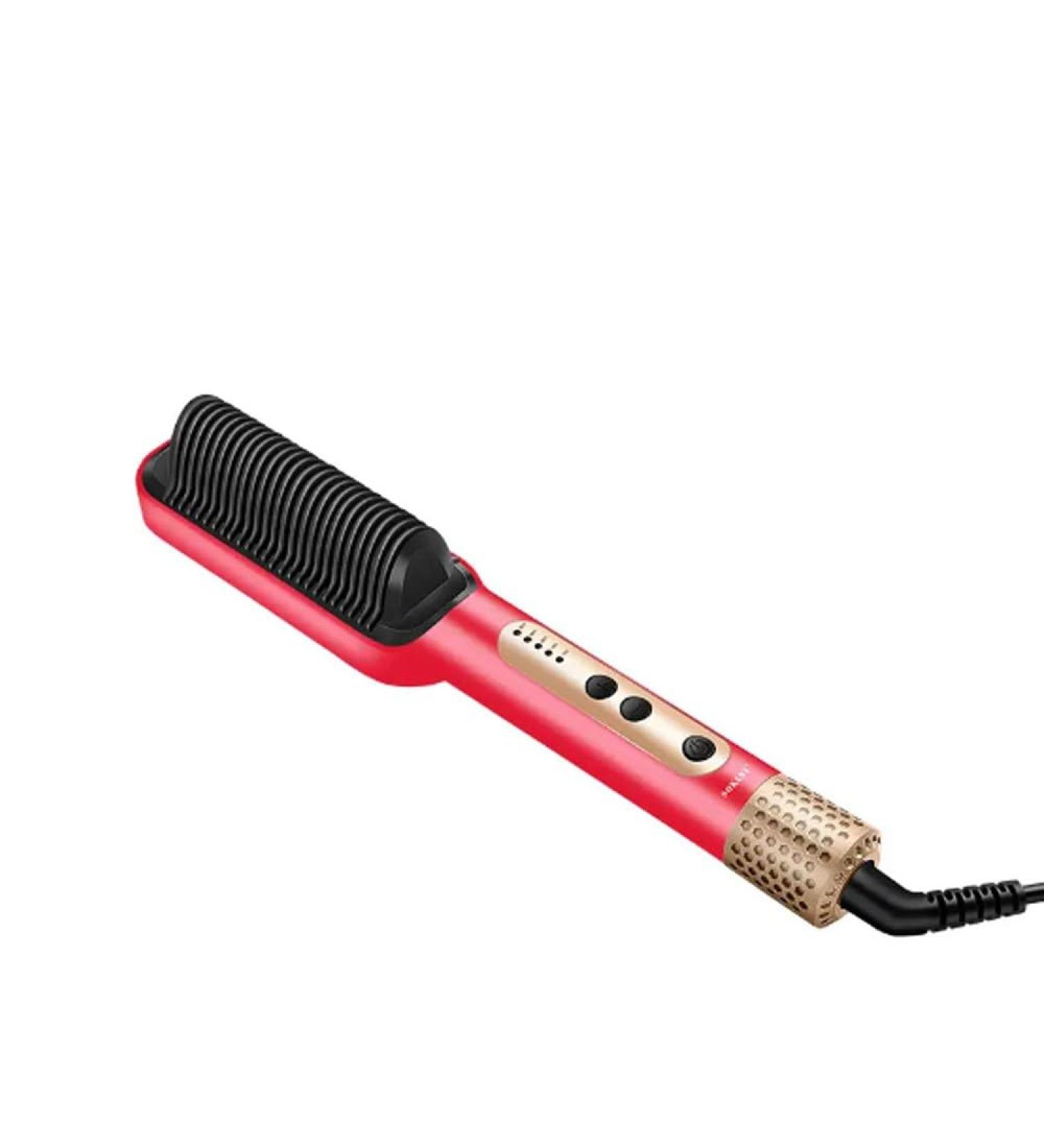 SK-1008 Hair Straightener Brush | 360 Swivel Cord | Adjustable Heat | Fast Heating | Silky Smooth Hair Styling Tool - Buy Online on GoSupps.com