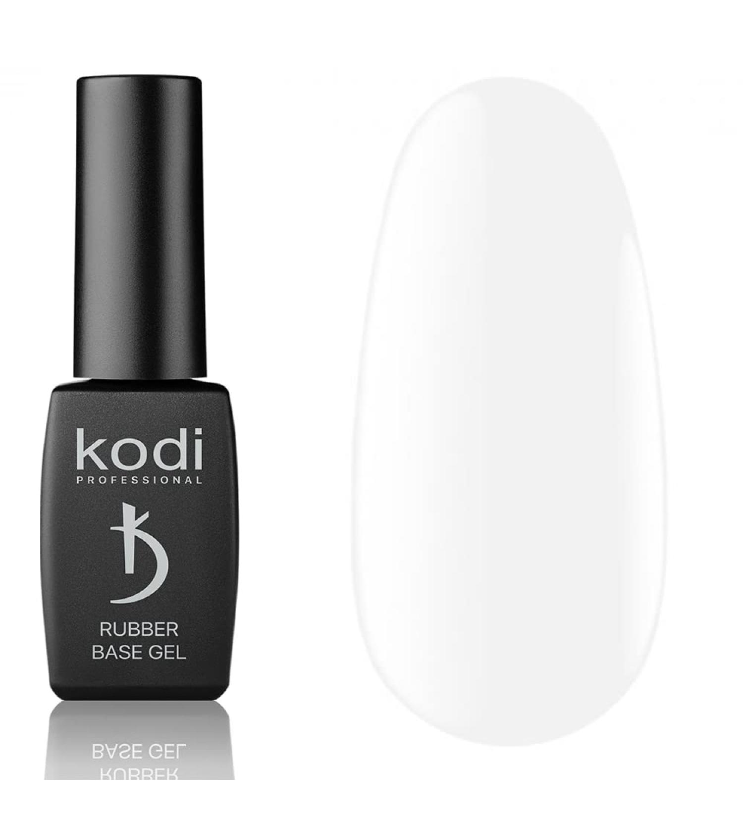 Kodi Professional Neon/Milky/Gray Illuminating Rubber Base Gel 7ml - Gel LED/UV Nail Coat - Original Soak Off (Milky Base Color 8ml) - Buy Online on GoSupps.com