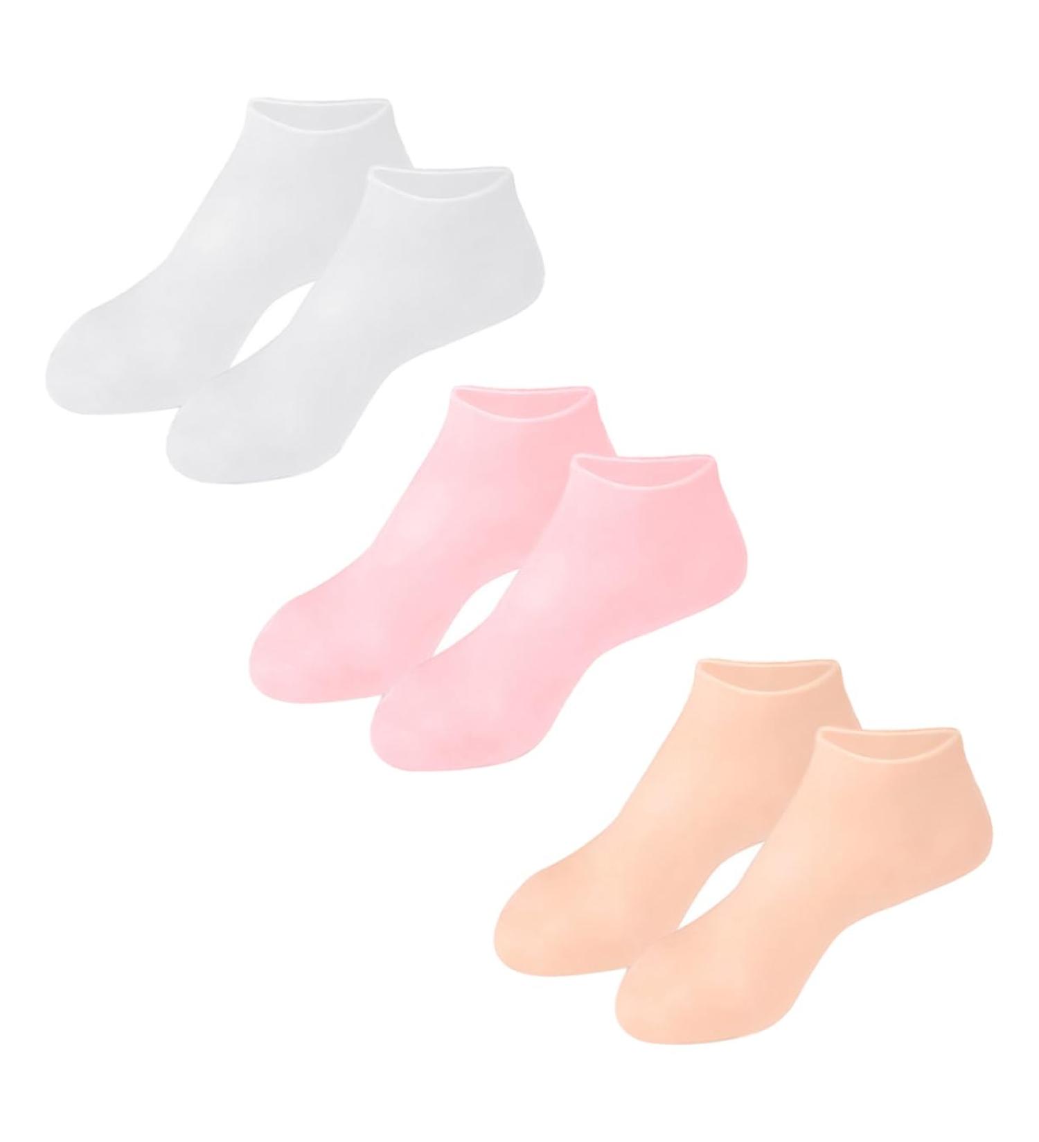 FRCOLOR 3 Pairs Gel Socks Foot Socks Against Cracking Men's Socks Lined Socks Men Stocking Gel Socks Foot Care Covers Anti-Moisturising Women's Socks Spa Sebs Man - Buy Online on GoSupps.com
