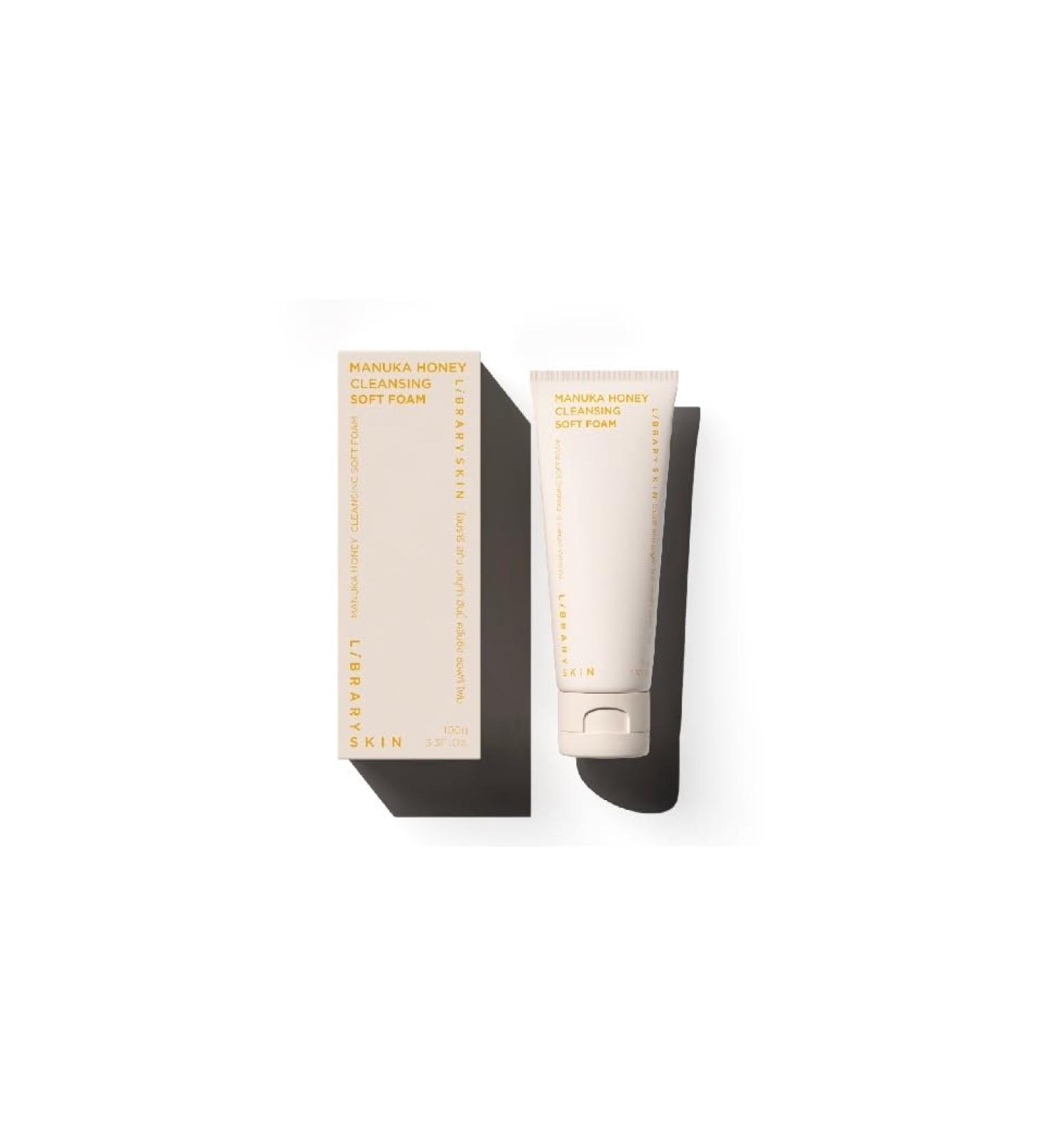 KongnapatxLablibrary | Library Skin Manuka Honey Cleansing Soft Foam Gentle Face Wash for All Skin Types 100 g / 3.3 fl oz - Buy Online on GoSupps.com