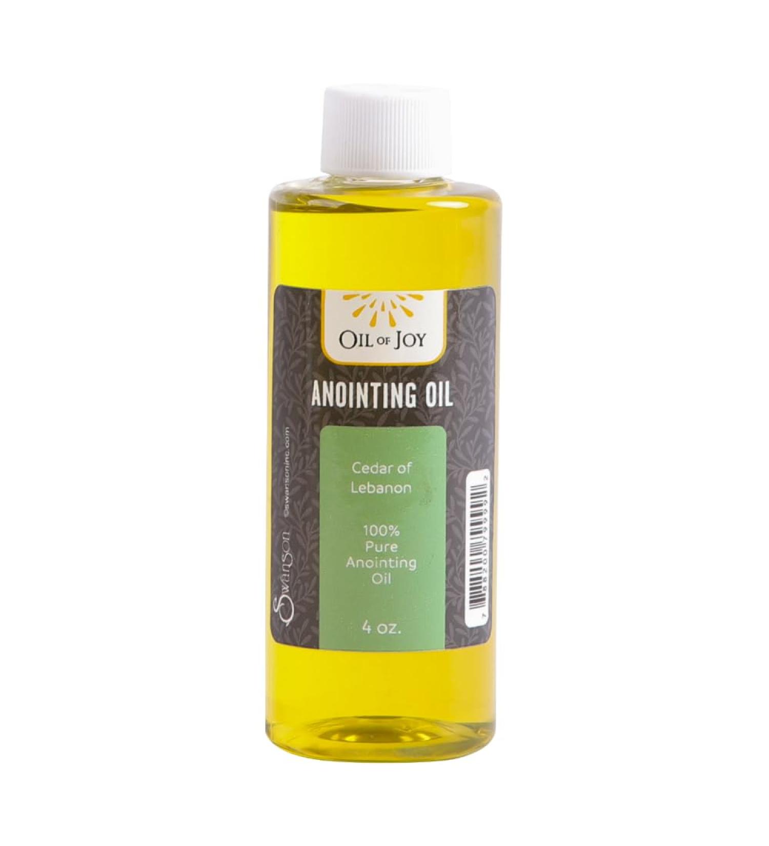 4oz Cedars of Lebanon Anointing Oil | Spiritual Oil with Woodsy Scent | Durable Glass Bottle for Altar Church & Prayer | Strength & Divine Protection - Buy Online on GoSupps.com
