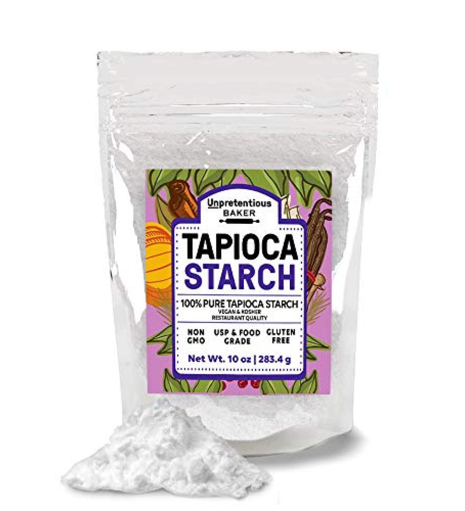 Tapioca Starch - 10 oz Vegan & Gluten-Free Cornstarch Replacement by Unpretentious Baker - Buy Online on GoSupps.com