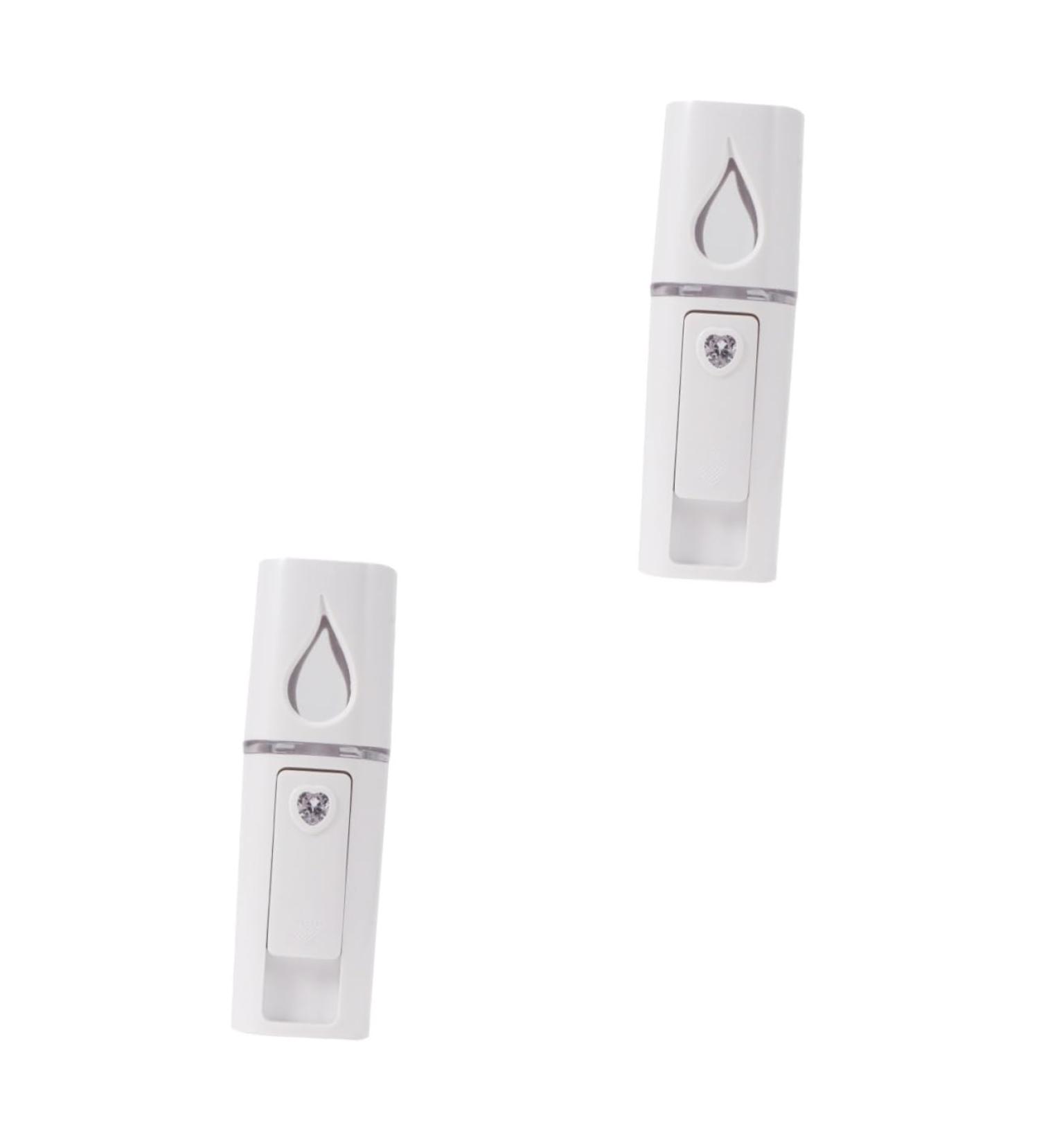 Beavorty 2 pcs Nano Moisturizing Portable Device Spray Mirrorwhite Sprayer Mist Handheld Mini Steamer with 10.5*3cmx2pcs Whitex2pcs - Buy Online on GoSupps.com