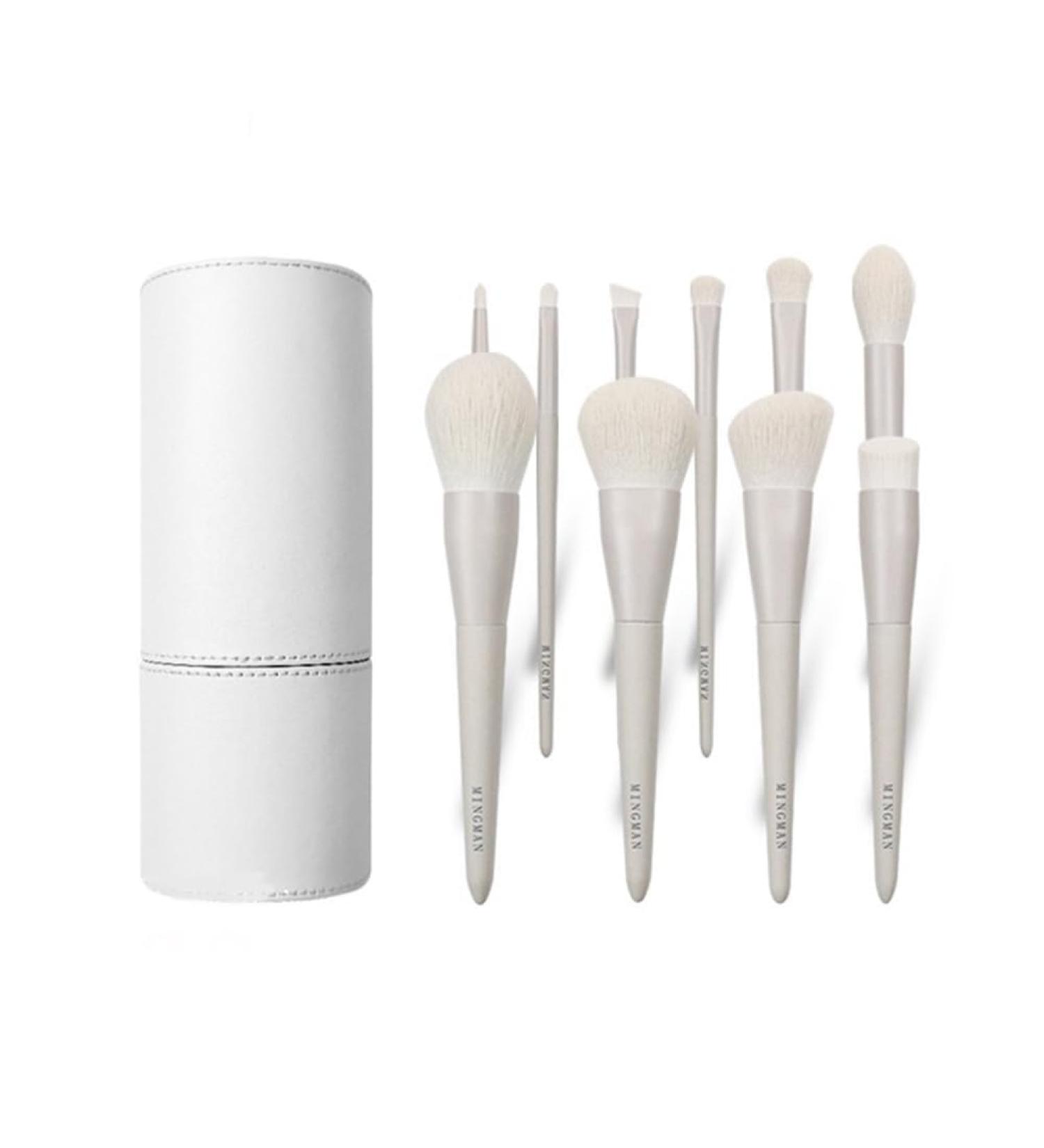 Durratou 10 Eyeshadow Brush Portable Dumb Gray Makeup Artist Professional Makeup Brush Set - Buy Online on GoSupps.com