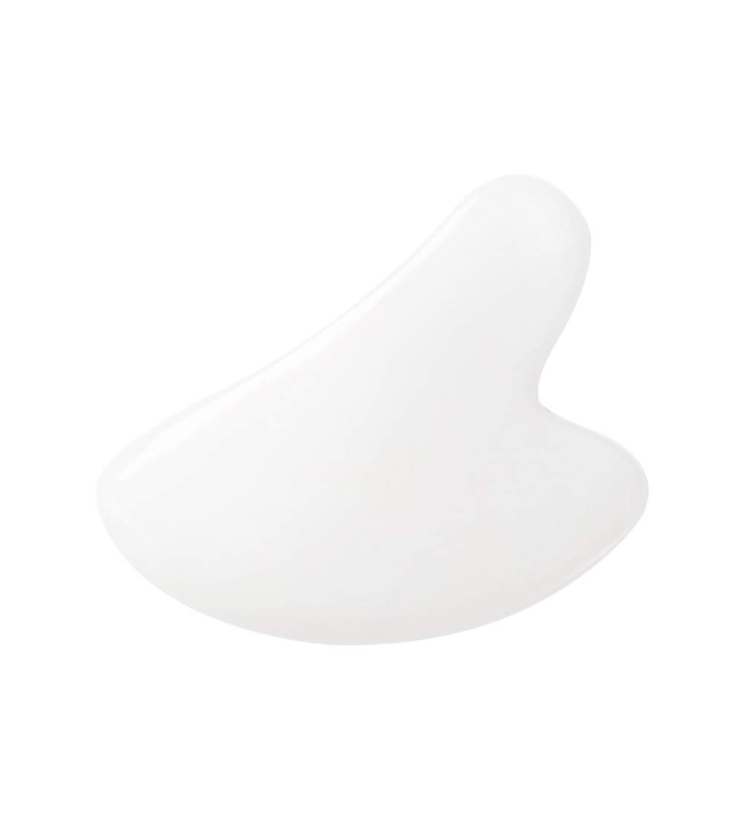 Face Massage Tool Heart Shape Sha Facial Body Massage Relaxation Board Skin Care Scraping Tool for Face Treatment and Skin Care at Home White