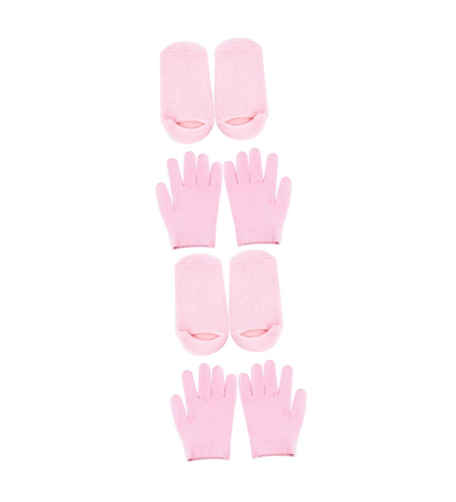 FOMIYES 4 Pairs Wicking Sock Womens Socks Gloves for Moisturizing Dry Hands Moisturizing Gloves Socks Mittens Kids Silk Socks Moisturizing Hand Gloves Gel Gloves Miss Cotton Gloves Spa - Buy Online on GoSupps.com