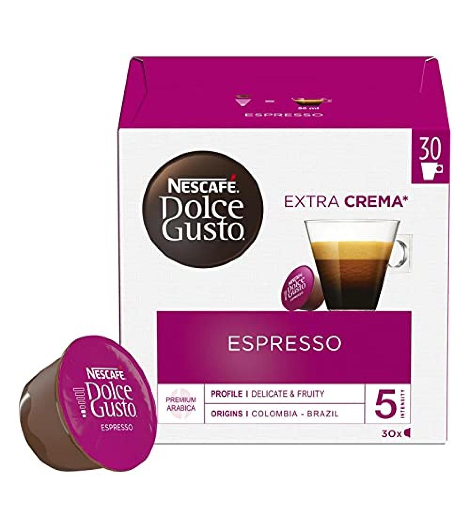  G n rique Dolce Gusto: Espresso Intense Capsules - Set of 16 Aromatic and Creamy Coffee Pods with a Capacity of 165 g for Automatic Coffee Machines - Set of 3 - Buy Online on GoSupps.com