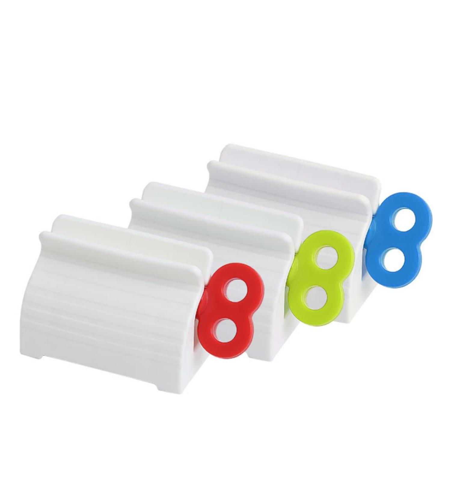Rolling Tube Toothpaste Squeezer Rotate Toothpaste Dispenser Toothpaste Seat Stand 3PCS - Buy Online on GoSupps.com