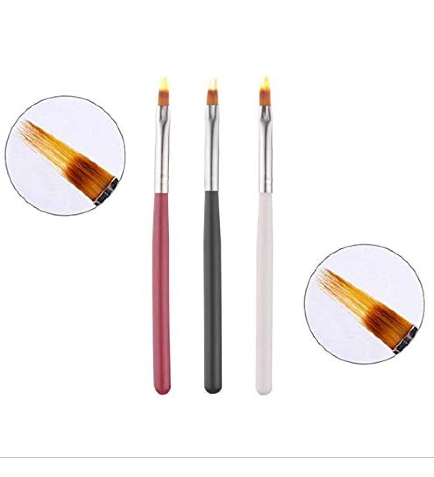 3-Piece Ombre & Gradient Brush Set - Fringe & Baby Boomer Brushes with Black Handle for Flawless Blending - International Shipping Available - Buy Online on GoSupps.com