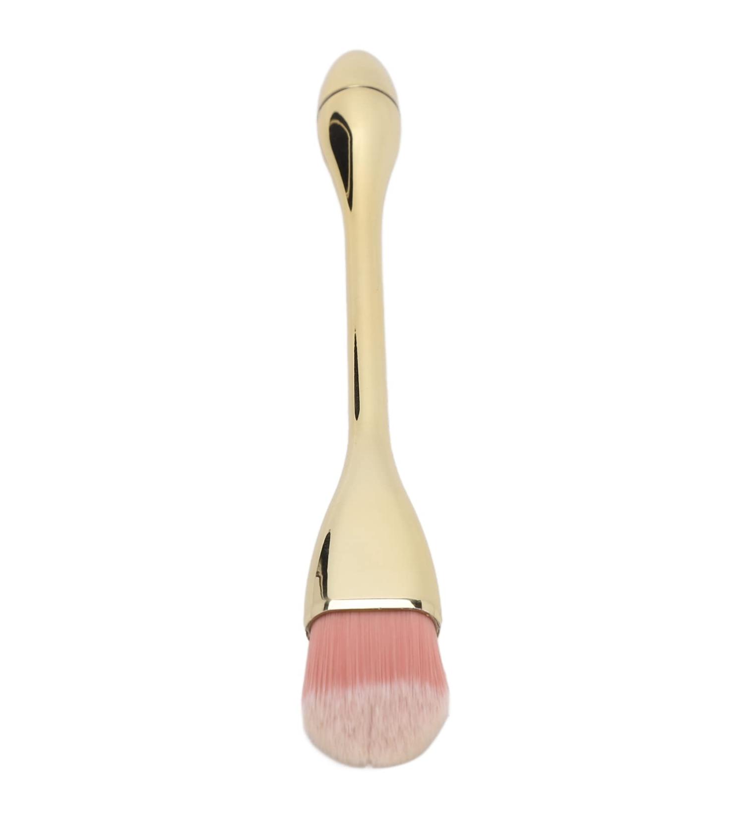 Soft Kabuki Cleaner Brush for Nail Dust & Makeup with Exquisite Handle Strong Powder Grip Soft Fiber Bristles Fine Made for Blush & Powder (Champagne Gold) - Buy Online on GoSupps.com