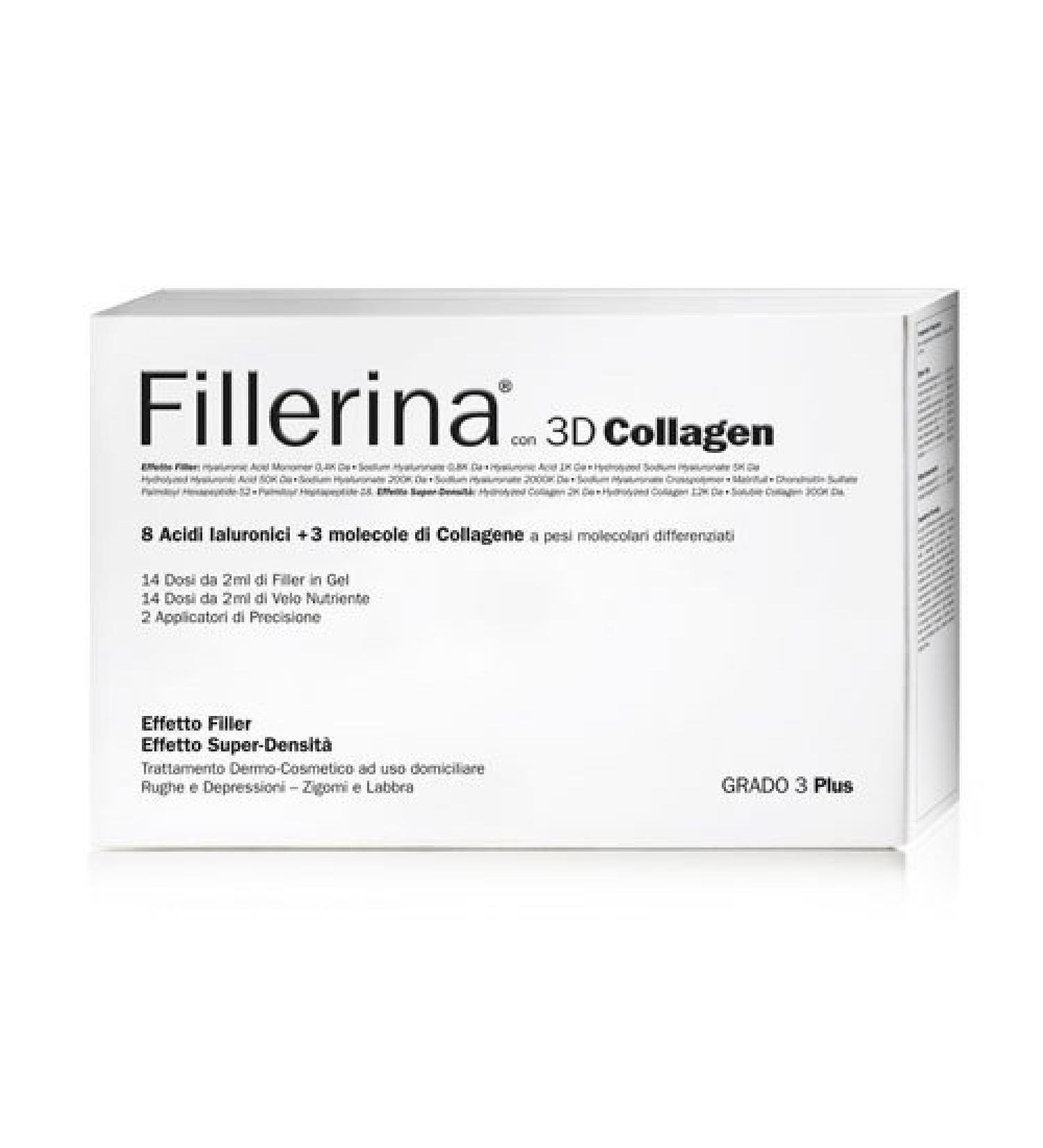 Fillerina LABO GIRL 3D COLLAGEN 3 Molecular Weights Gel Filling+Nourishing Veil Grade 3 Plus