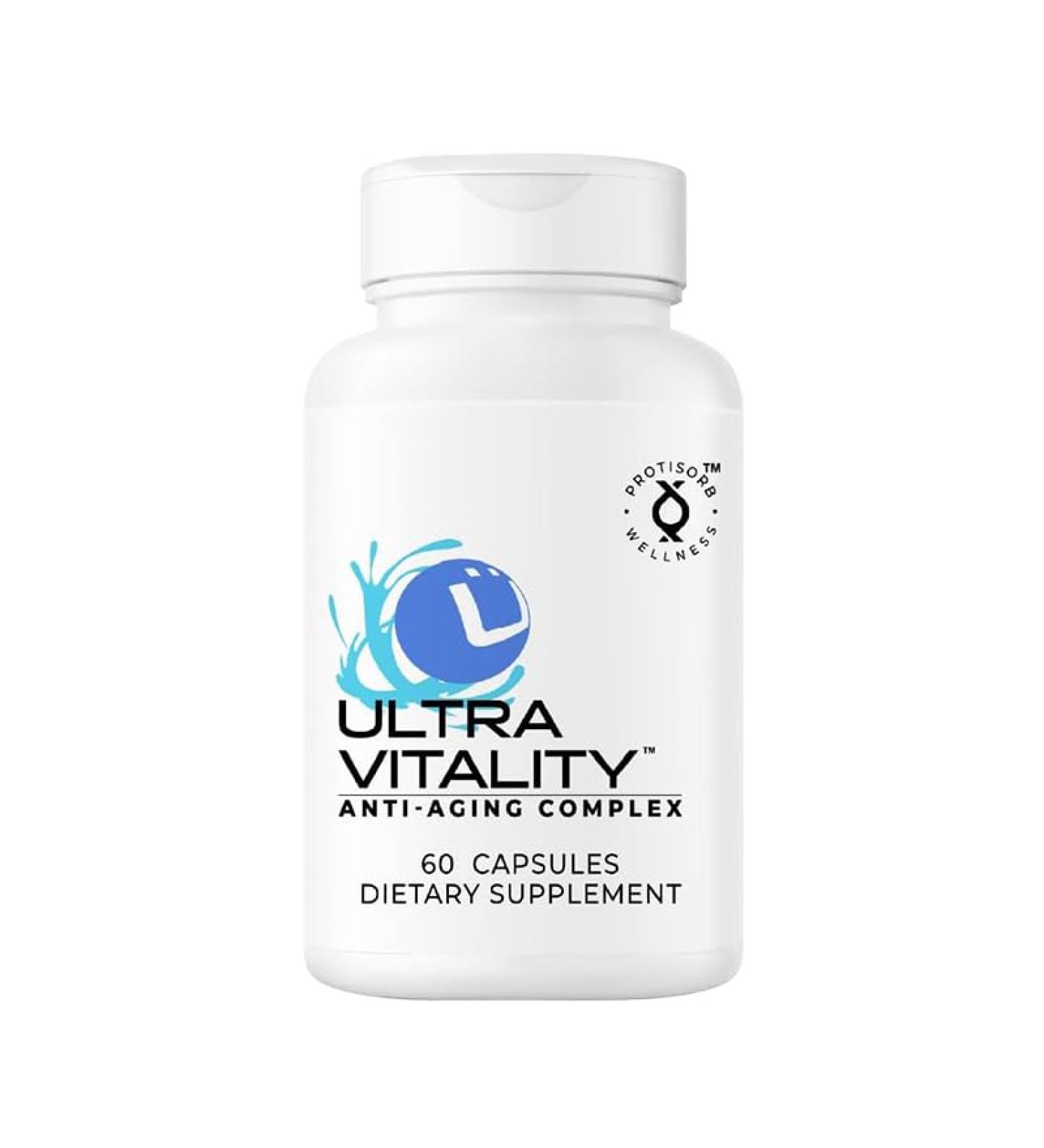 UltraVitality Longevity Support Formula Fisetin Curcumin Quercetin & Beta-Glucan Supports Cellular & Cognitive Health Healthy Aging 60 Capsules 60 Count (Pack of 1) - Buy Online on GoSupps.com