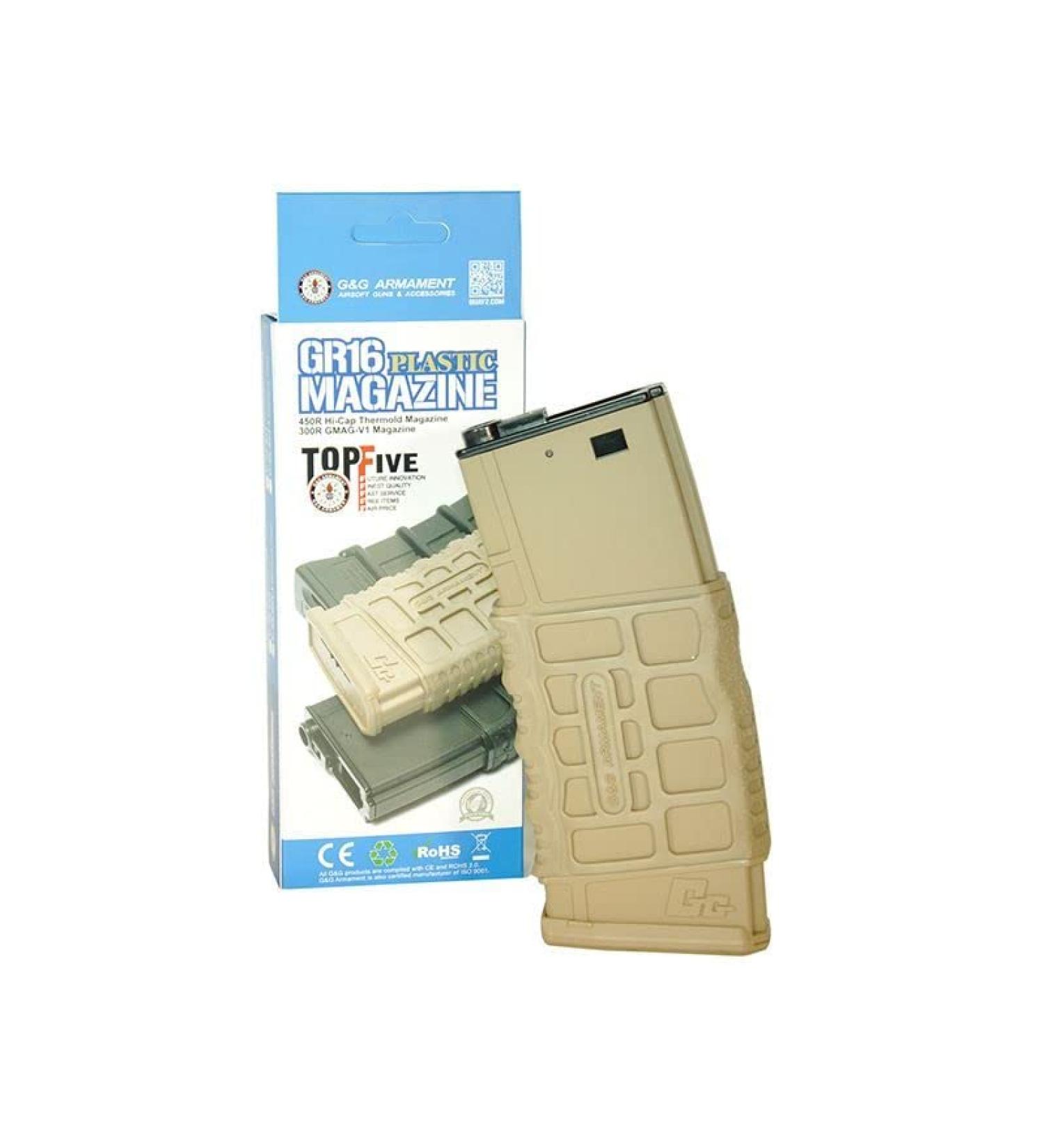 G&G GR16 M4 V1 (300 Round G Magazine) (Tan) (G-08-083-1)