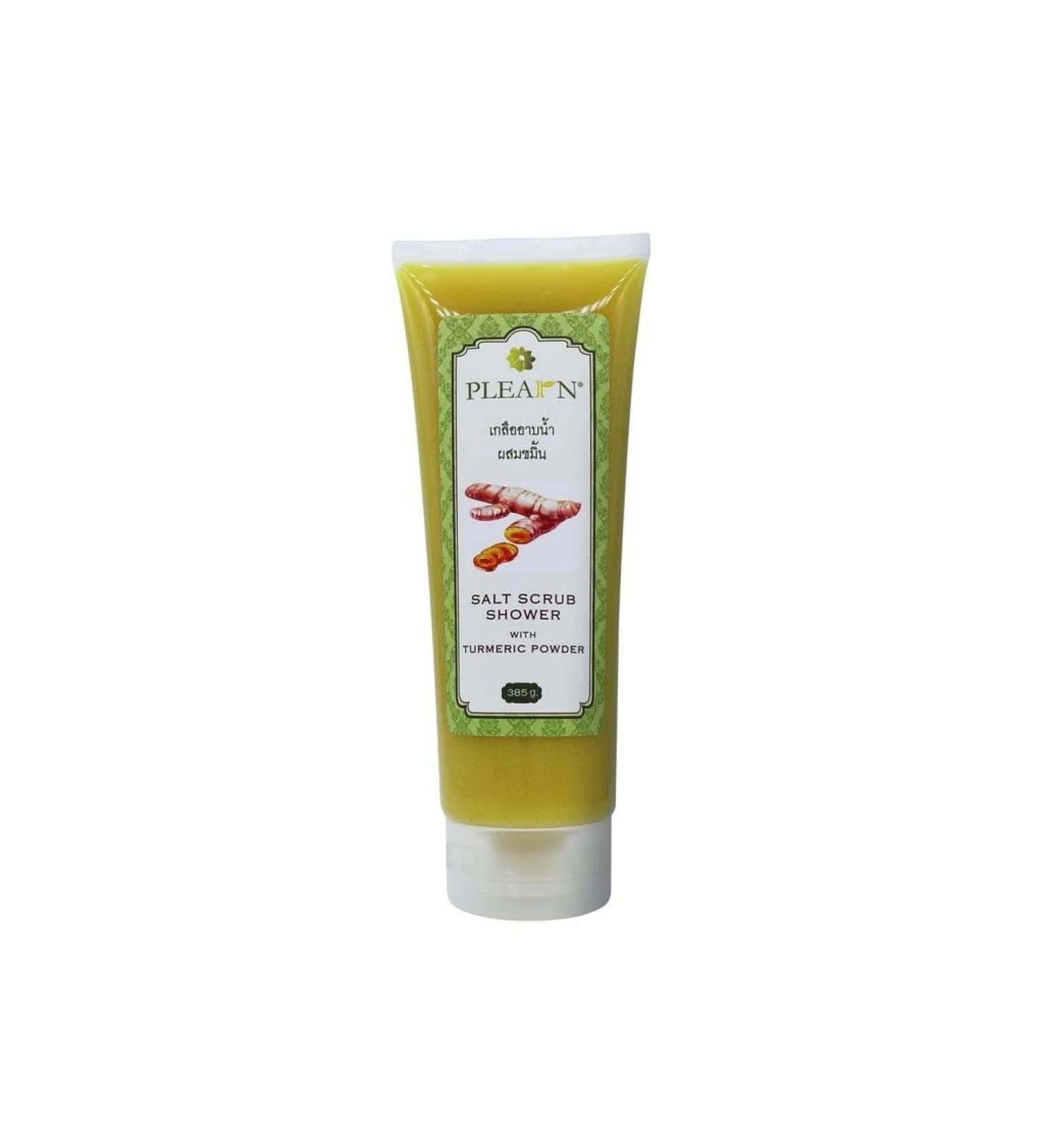 PLEARN Salt Scrub Shower With Turmeric Powder (385g) - Buy Online on GoSupps.com