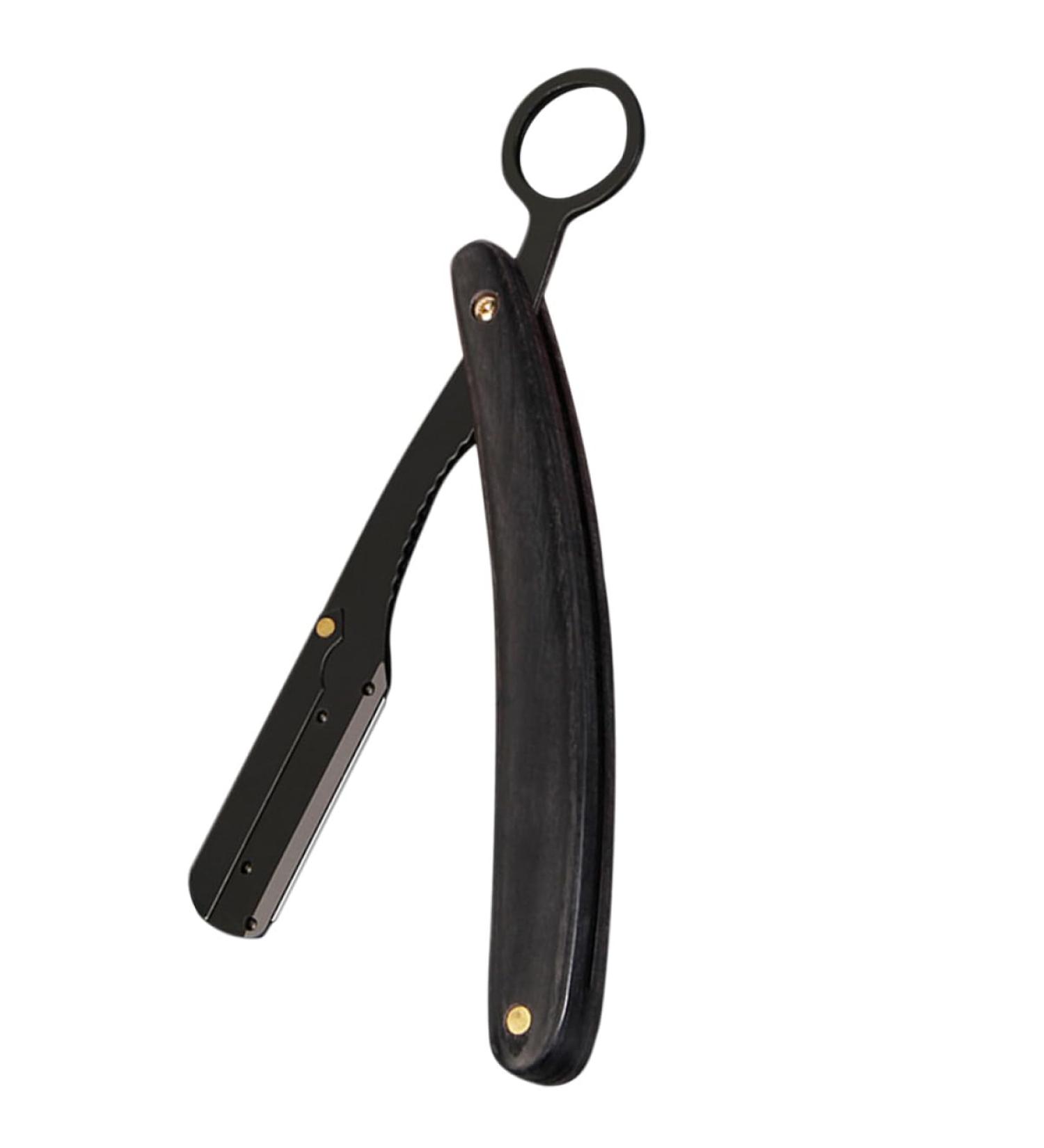 Vintage Healeved Folding Hairdresser Razor - Manual Shaver for Men | Easy Beard Trimming & Grooming - Buy Online on GoSupps.com
