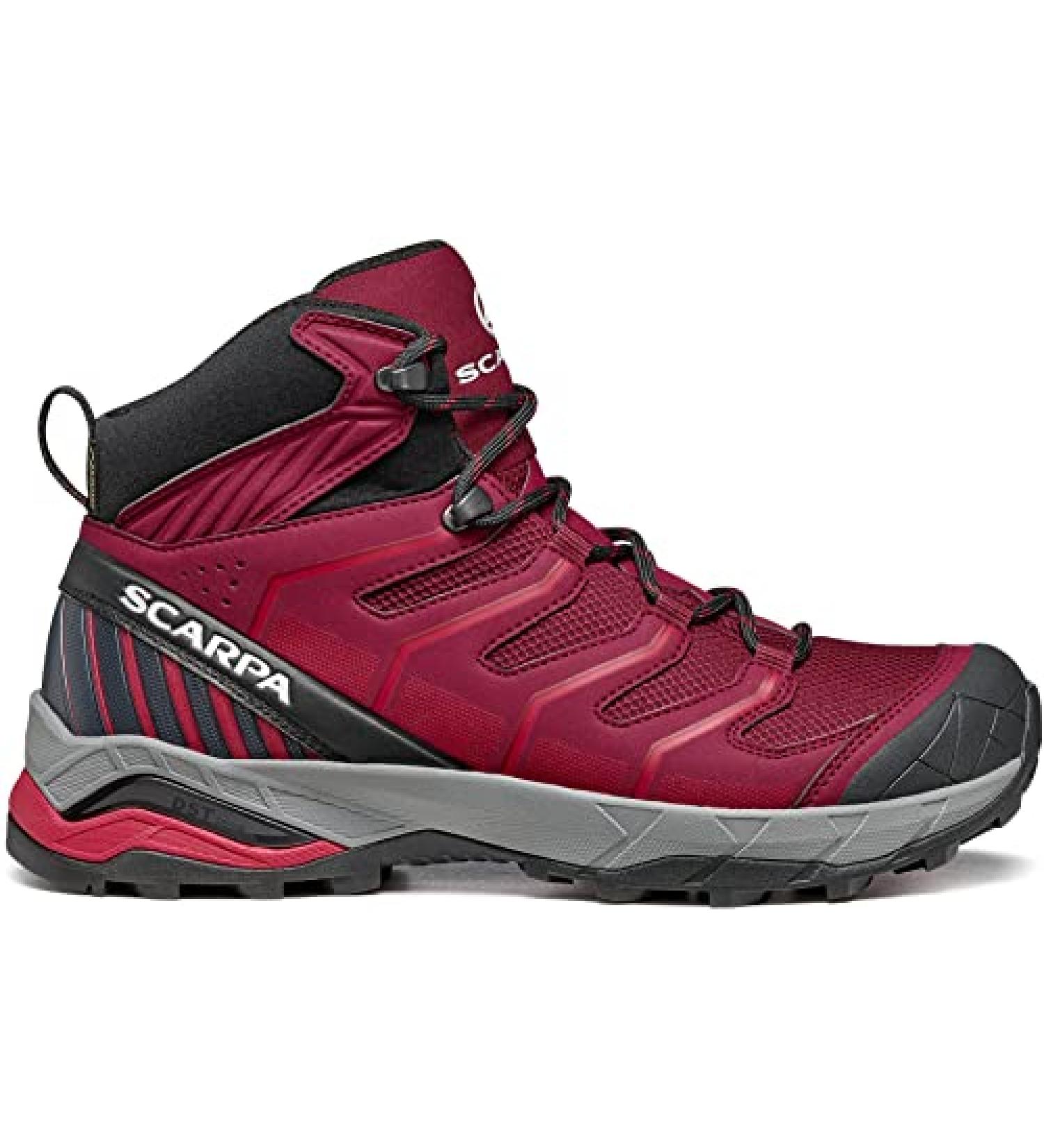 SCARPA Women's Maverick Mid GTX Waterproof Boots for Backpacking - Red Violet/Cherry - Buy Online on GoSupps.com