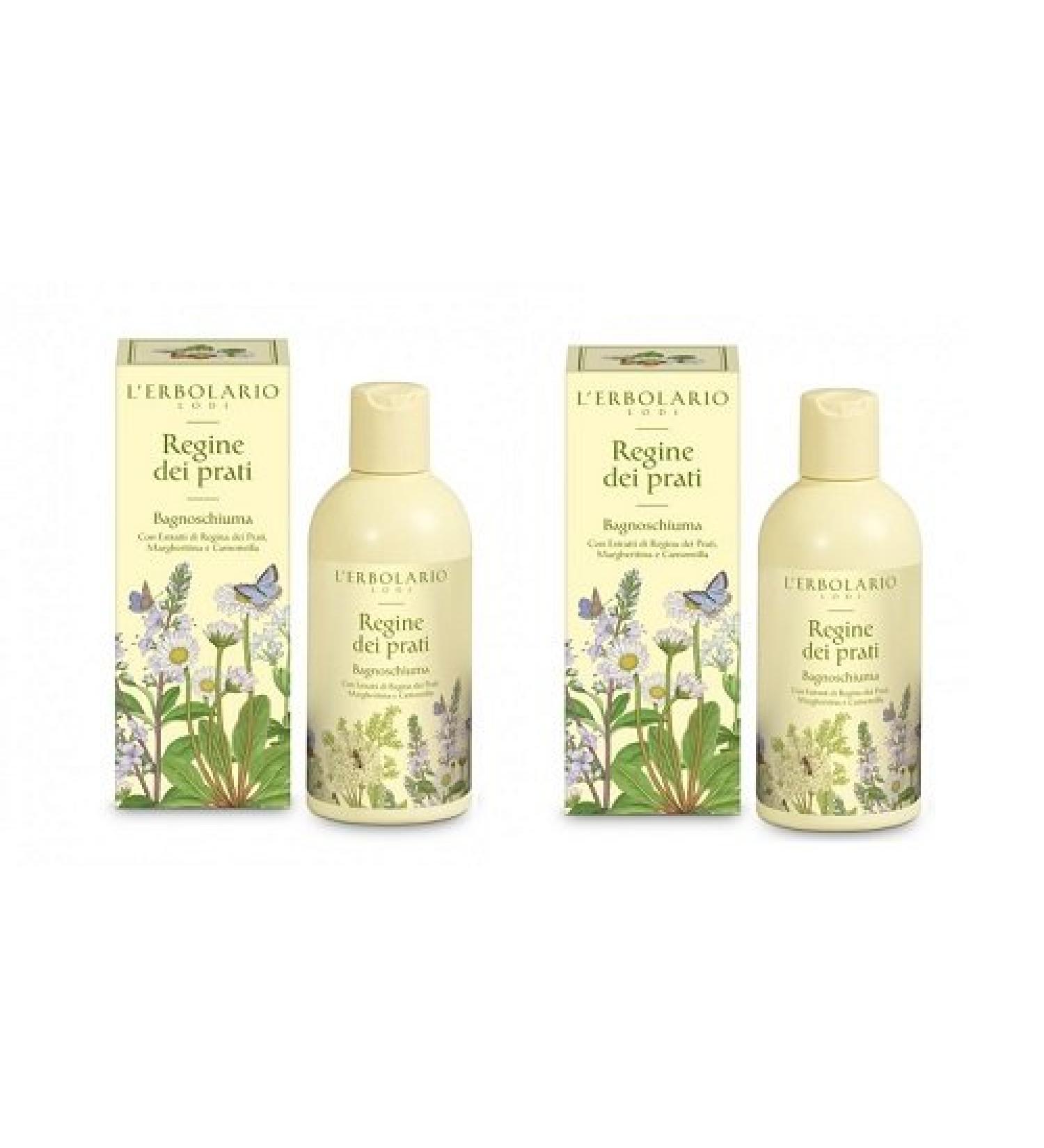 L'ERBOLARIO Meadow Regina Bagnoschiuma with Peel Queen Extracts Margueritin and Chamomile 250 ml - 2 Packaging