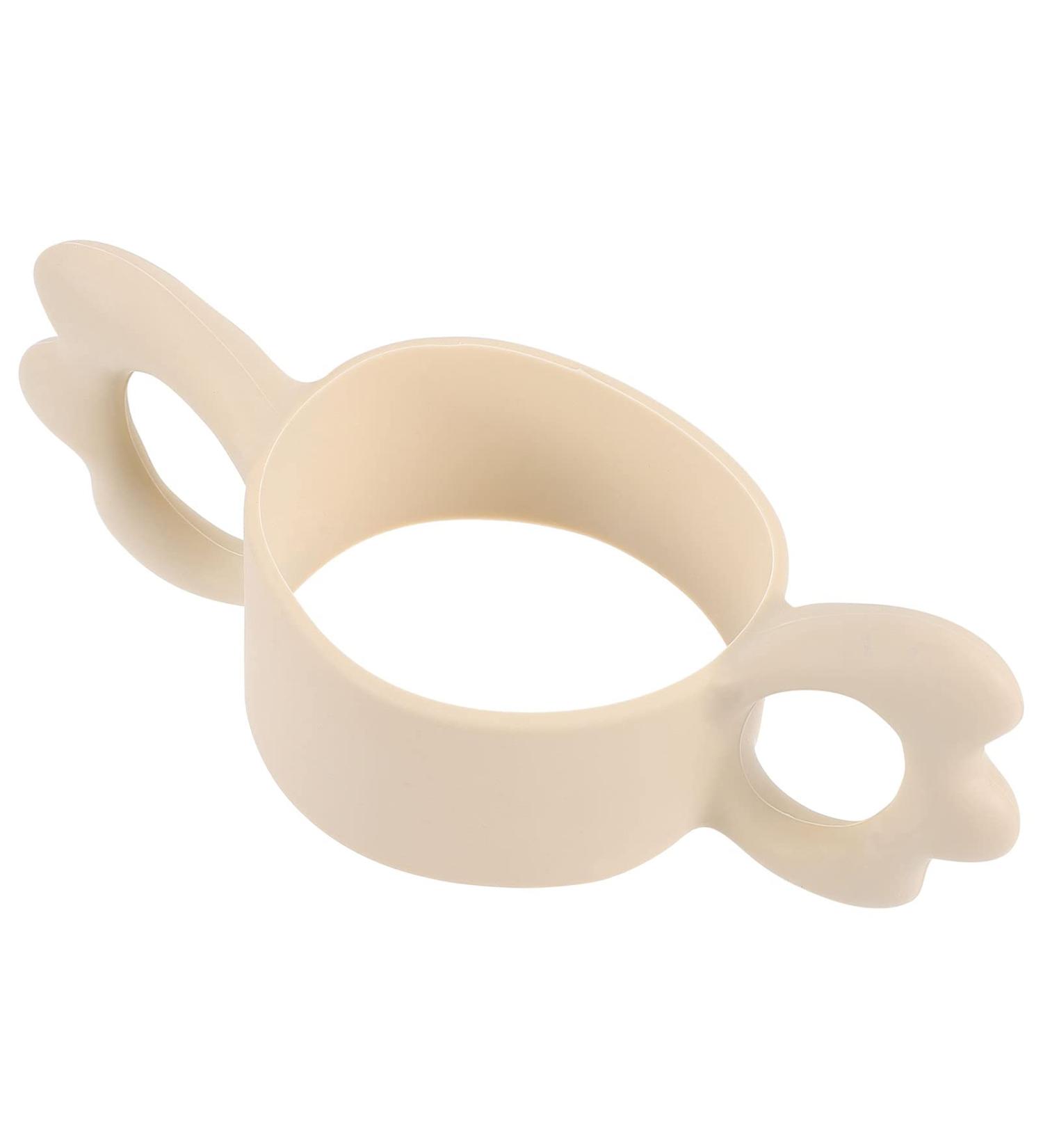 Toyandona Silicone Baby Bottles with Easy Wear Handle - Perfect for 6-7cm Diameter Feeding | White Baby Bottle Accessories - Buy Online on GoSupps.com