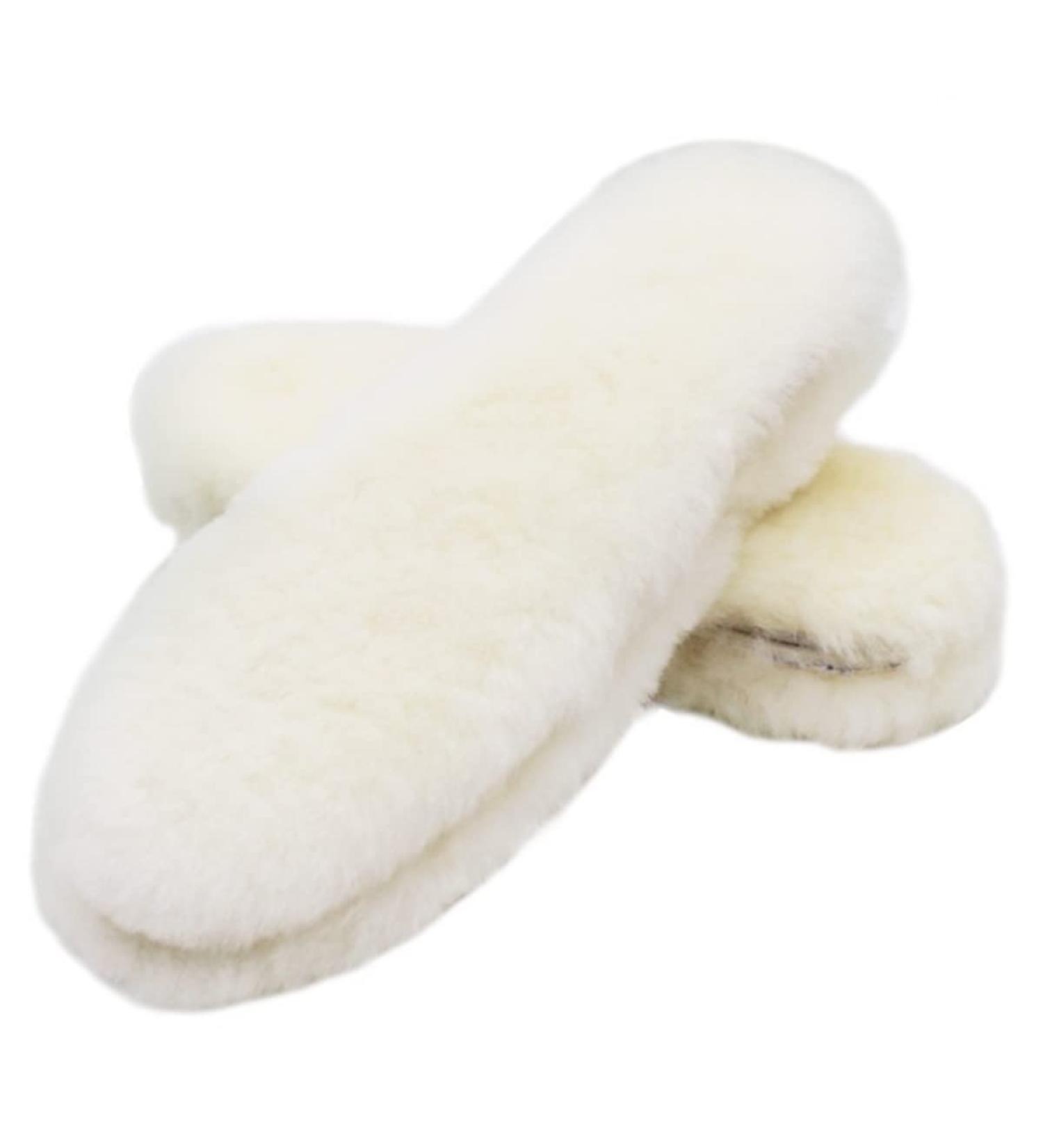 Ksttog Thick & Warm Sheepskin Insoles - 2 Pairs of Australian Durable Wool Insoles for Women & Men - Replacement Insoles for Shoes, Wellies, Slippers & Boots - Buy Online on GoSupps.com