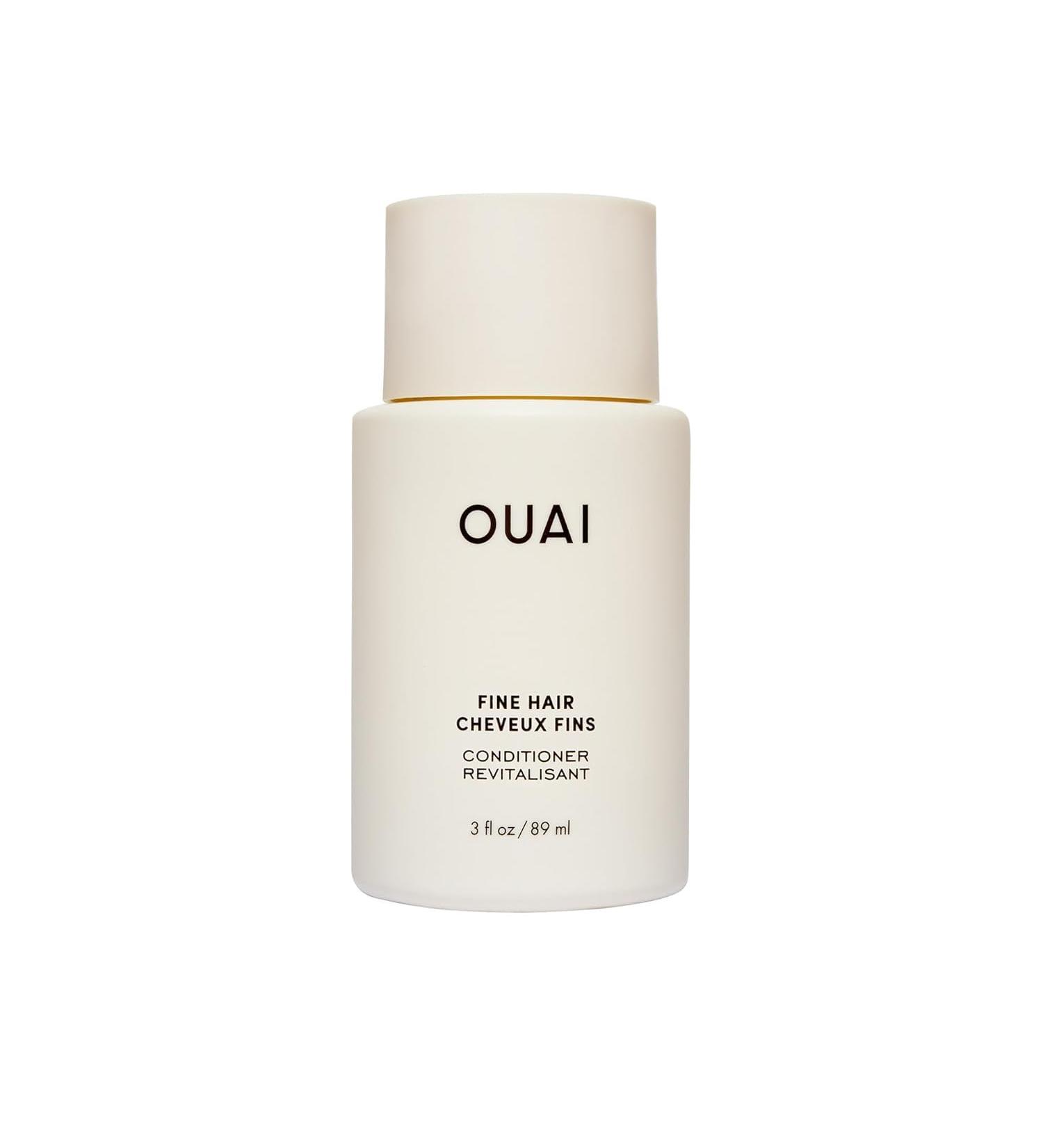 OUAI Apr s-shampoing pour cheveux fins format voyage Apr s-shampoing volumisant pour cheveux fins K ratine biotine + huile de graines de chia Ajoute douceur rebond et volume Sans parab nes Apr s-shampoing pour cheveux fins - Format voyage 89 ml 89 ml (Lot - Buy Online on GoSupps.com