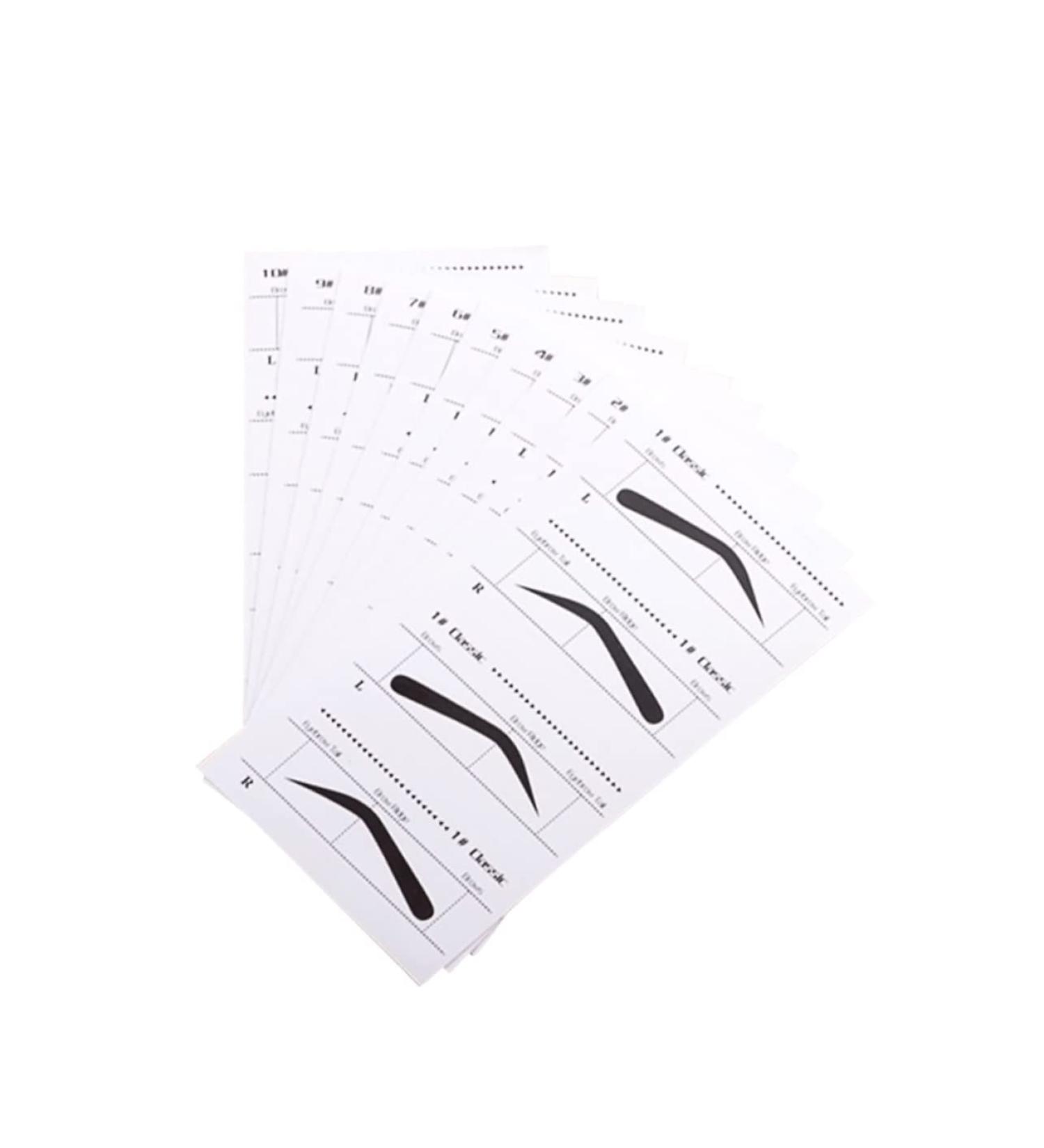FOMIYES 10pcs Eyebrow Stencils Eyebrows Shape Reusable Eyebrow Stencil Template Suite - Buy Online on GoSupps.com