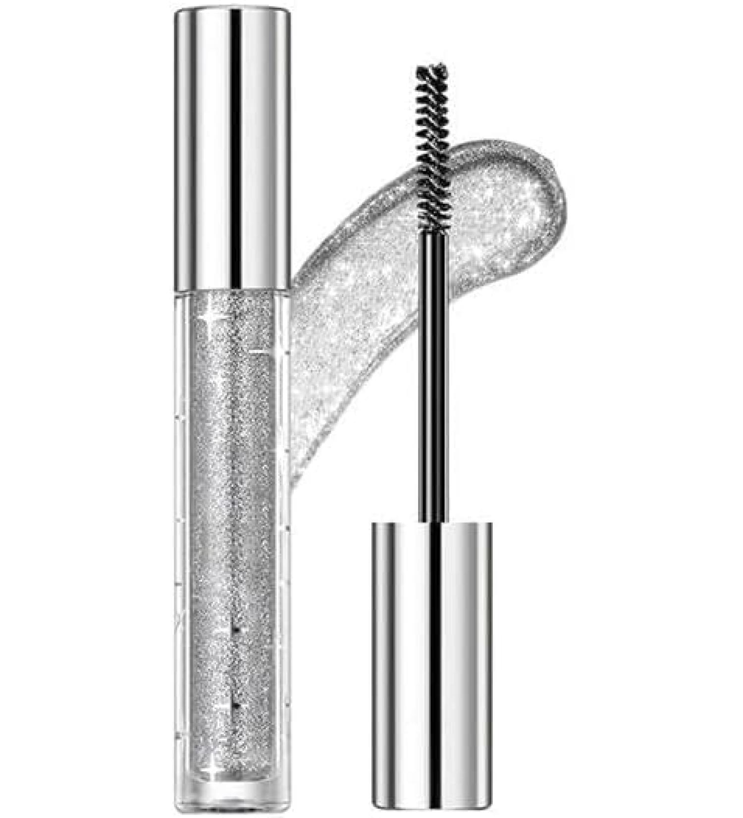 Mascara paillet Diamant paillet Mascara color Scintillant Mascara argent Longue dur e Maquillage pour Les Yeux f te Mariage Festival de Musique - Buy Online on GoSupps.com