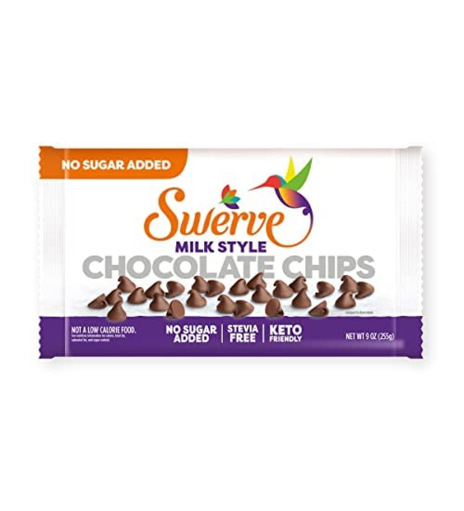 Swerve Chocolate Chips - Milk 9oz Bag (4 Pack) - 36oz Total - Buy Online on GoSupps.com