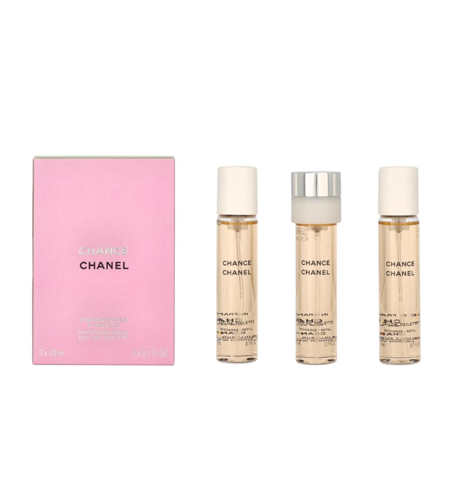 CHANEL Chance Twist & Spray Eau De Toilette Refill - 3x20ml/0.7oz - Buy Online on GoSupps.com