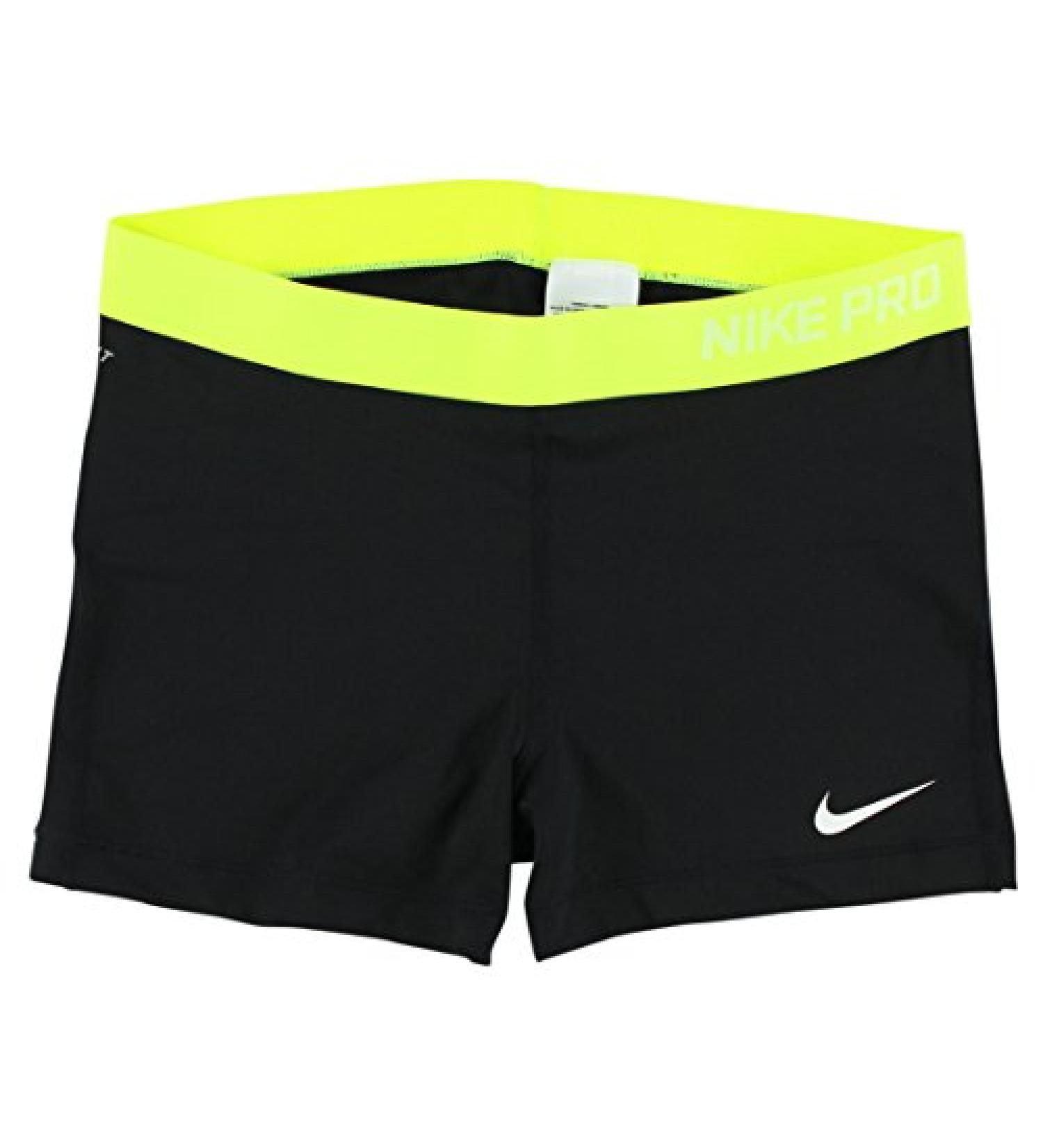 Nike Pro Cool 3 GRX Women's Running Shorts - X-Large Black/Volt - Buy Online on GoSupps.com
