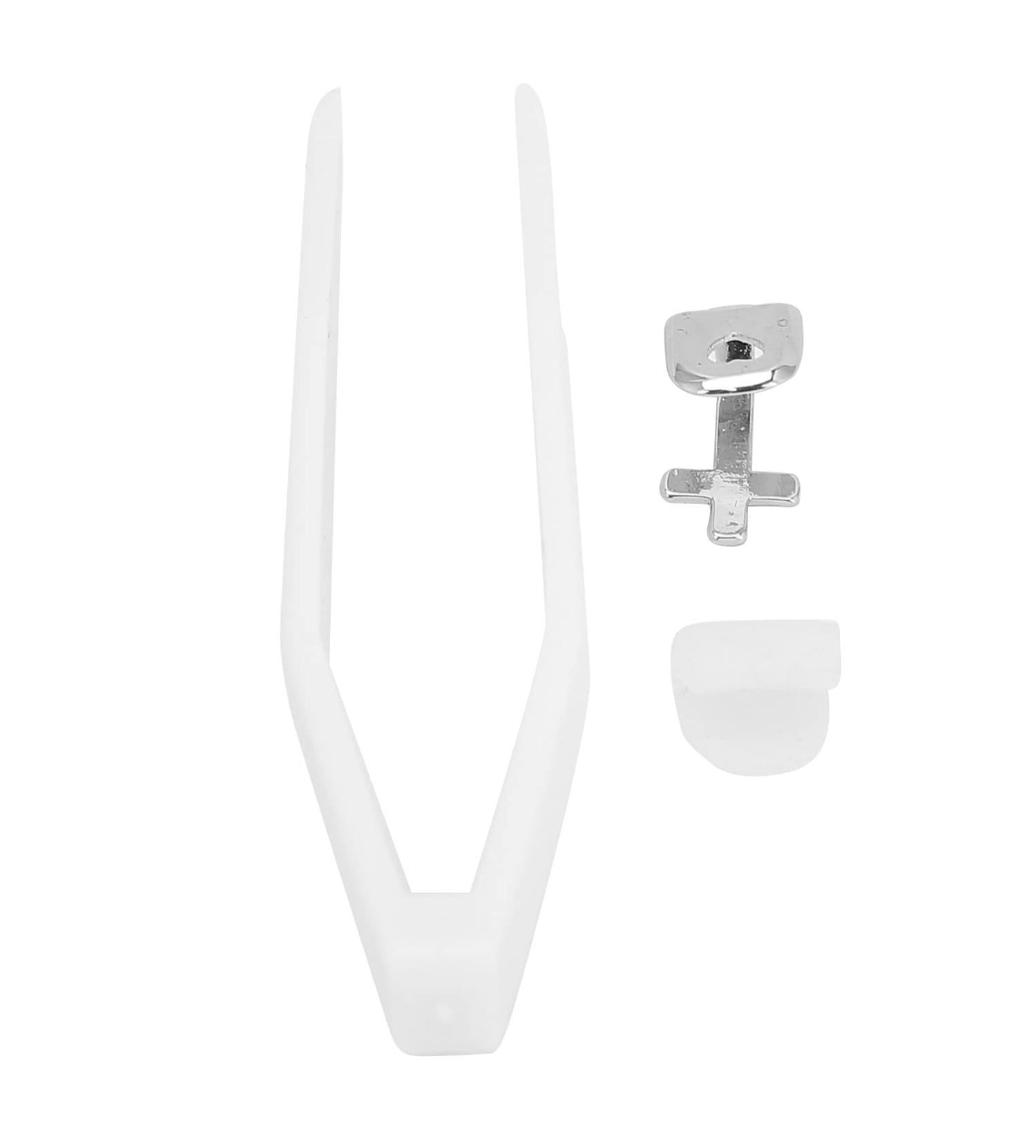 Shop Hip Hop False Tooth Accessory - Silver Cross Pattern for Halloween & Parties | International Shipping - Buy Online on GoSupps.com