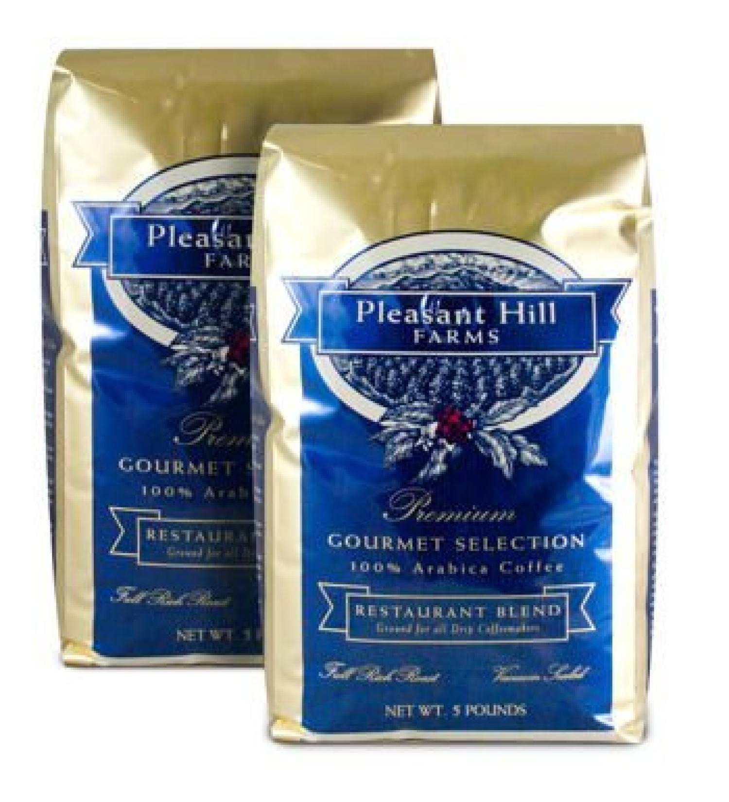 Pleasant Hill Farms Arabica Ground Coffee 5 Lb. Bag 2-Pack by Pleasant