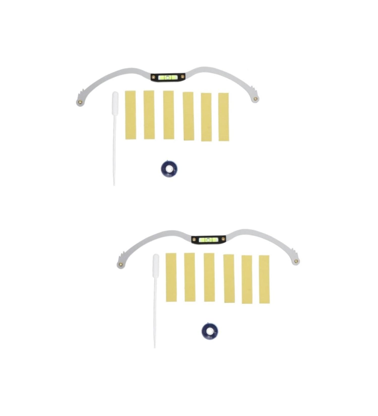 FOMIYES 2 pcs Measure Tool Shaping Marker Auxiliary Mapping Premium Level Eyebrow Professional Ruler Metal 1 count (Pack of 1) Silverx2pcs - Buy Online on GoSupps.com