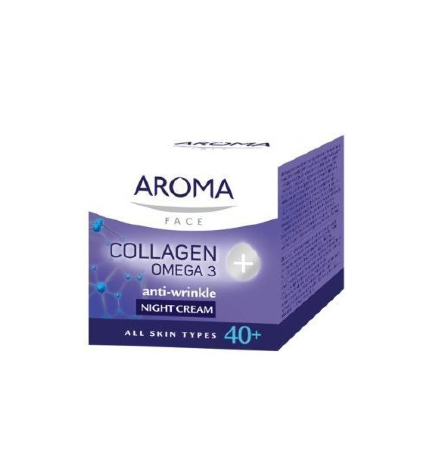 Aroma Face Night Cream Collagen+Omega 3 50Ml