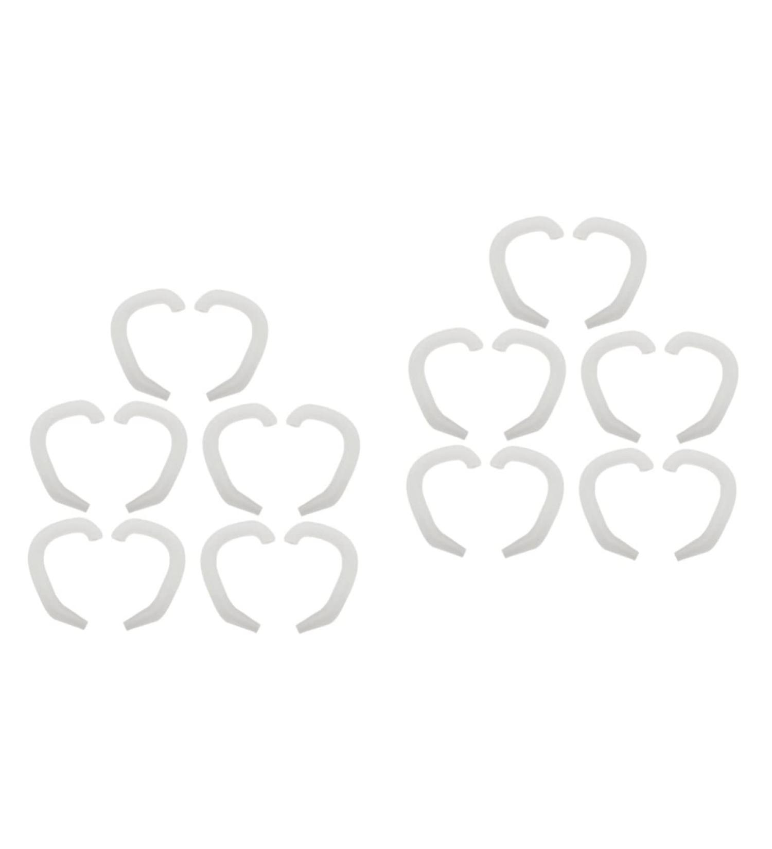 10 Pairs White Silicone Ear Correction Support Protruding Valgus Correctors - Discreet External Tape for Auricle - 4.4x3.6cm - Buy Online on GoSupps.com