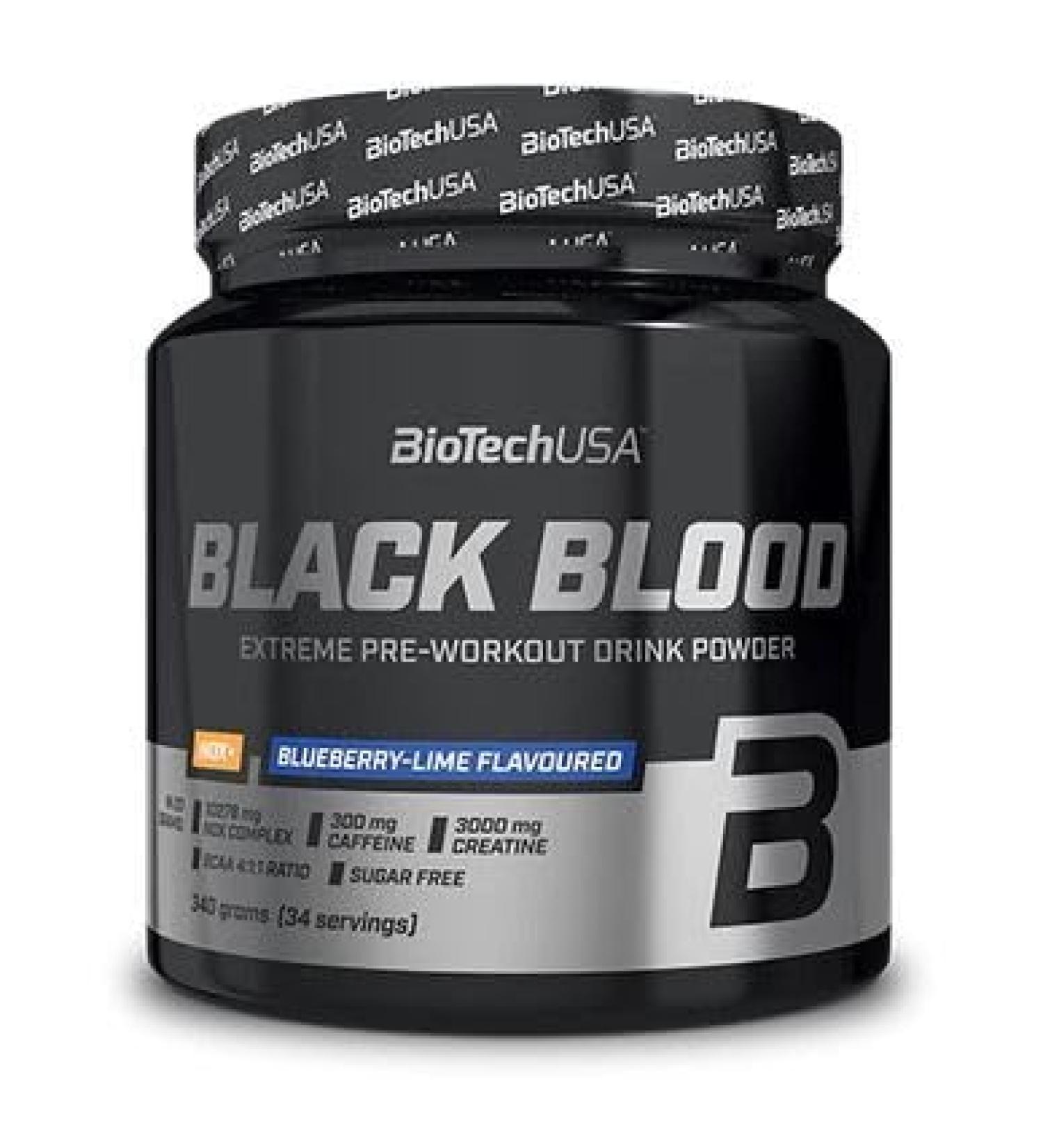 BioTechUSA Black Blood NOX+ BlueberryLime EAN 5999076253777 340g