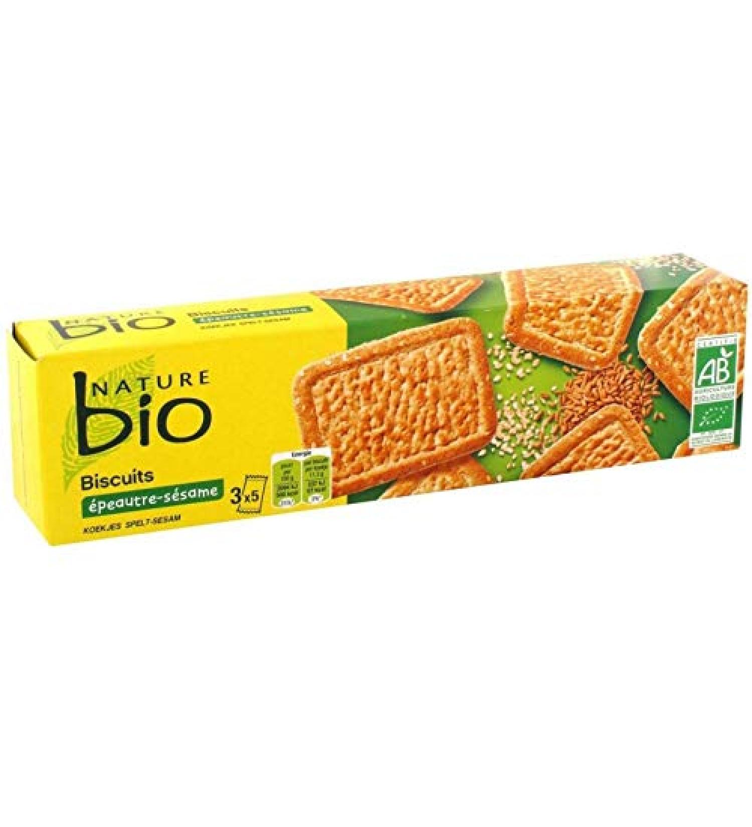 NATURE BIO - Spelt Sesame Biscuits 170G - Pack of 4 - Buy Online on GoSupps.com