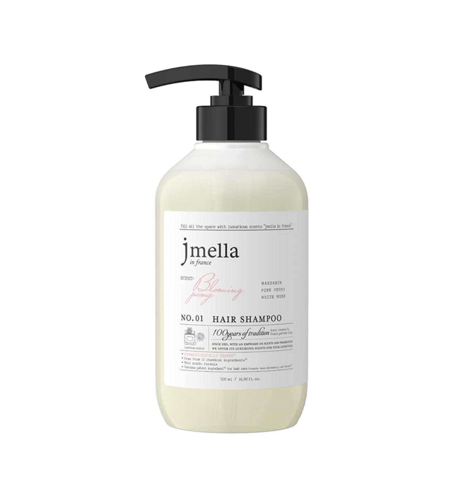 jmella IN FRANCE Blooming Peony Shampoo 33.8 floz with luxury fragrance- Chemical free- Strawberry leaf extract -17 types of amino acid complex From 7 kinds of Paraben Blooming Peony 33.8 Fl Oz (Pack of 1) - Buy Online on GoSupps.com