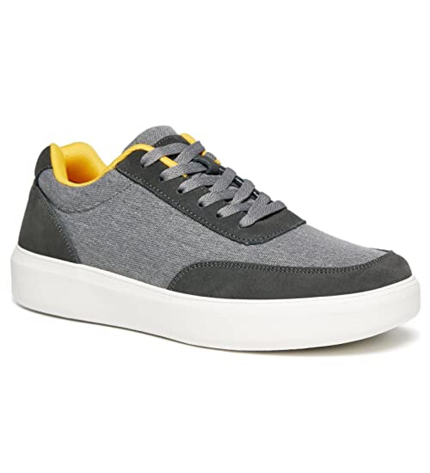 OrthoComfoot Men's Arch Support Sneakers for Plantar Fasciitis & Achilles Tendonitis - Grey, Size 13 W - Buy Online on GoSupps.com