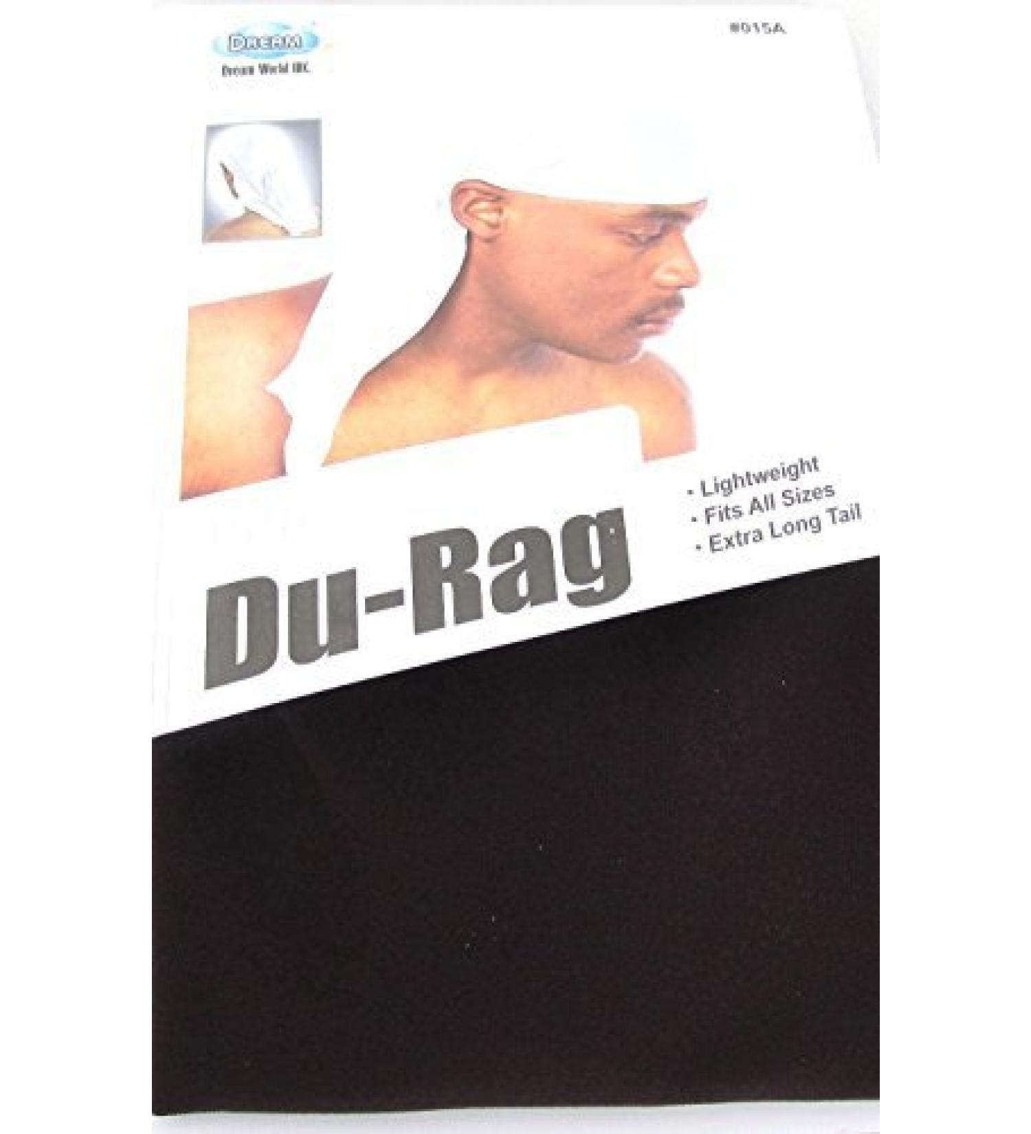 Dream Deluxe Spandex Du-Rag - Dark Brown  Lightweight  Long Tail  Extra Long  Turban  Cap  Bandana