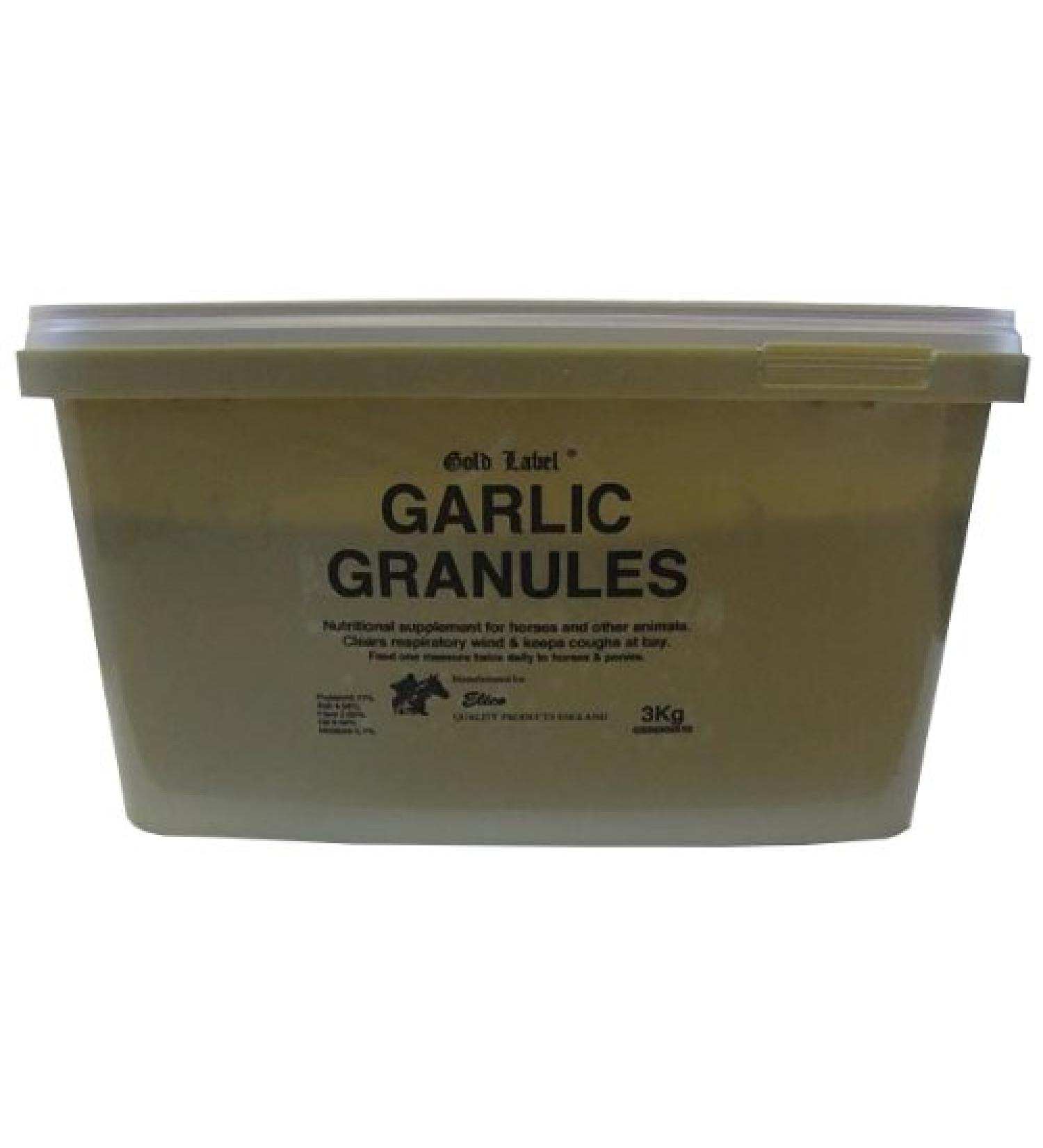 Pure Garlic Granules From "Gold Label" For Horses 3kg - Have Proved To Help With Respiratory Problems In Horses