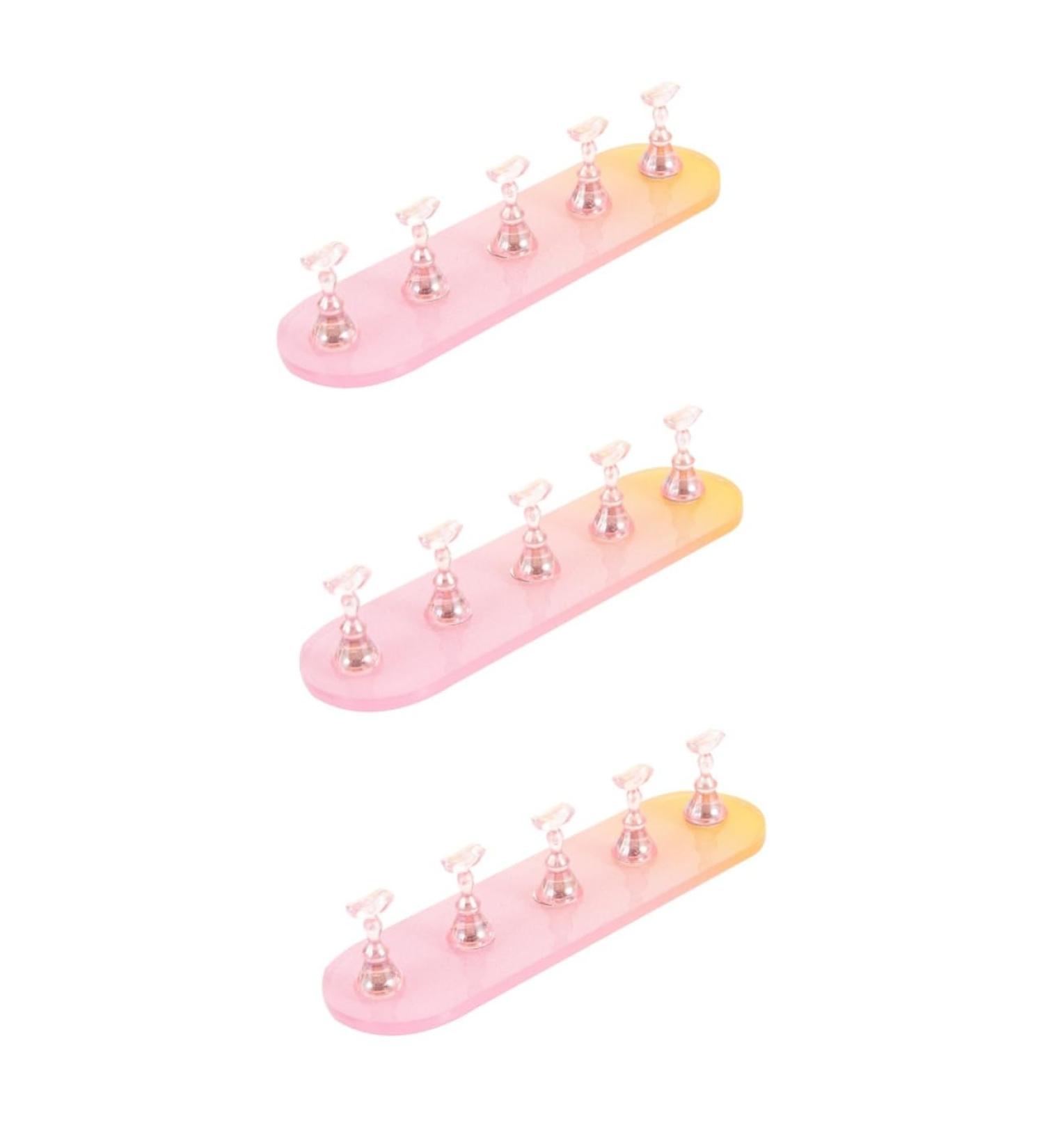 minkissy 3 Sets Nail Practice Holder Nail Decorations for Nail Art Nail Holder for Painting Nails Nail Racks for Nail Painting Creative Nail Holders Training Creative Nails Plastic Cosmetic - Buy Online on GoSupps.com