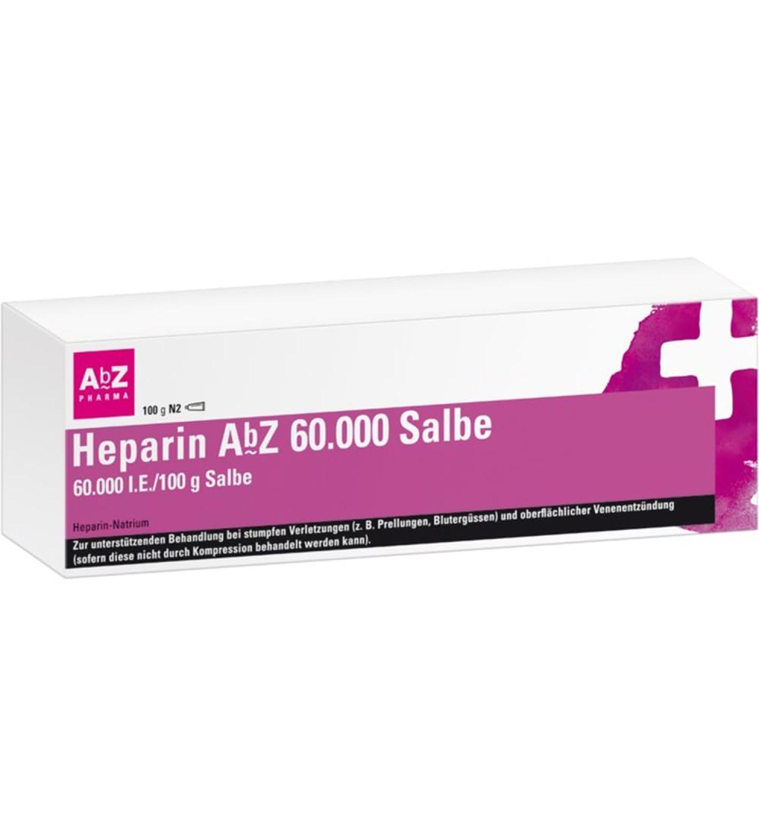 Heparin ABF 60 000 Ointment | 100g - Relief for Bruises Swelling & Vein Inflammation - Fast International Shipping - Buy Online on GoSupps.com