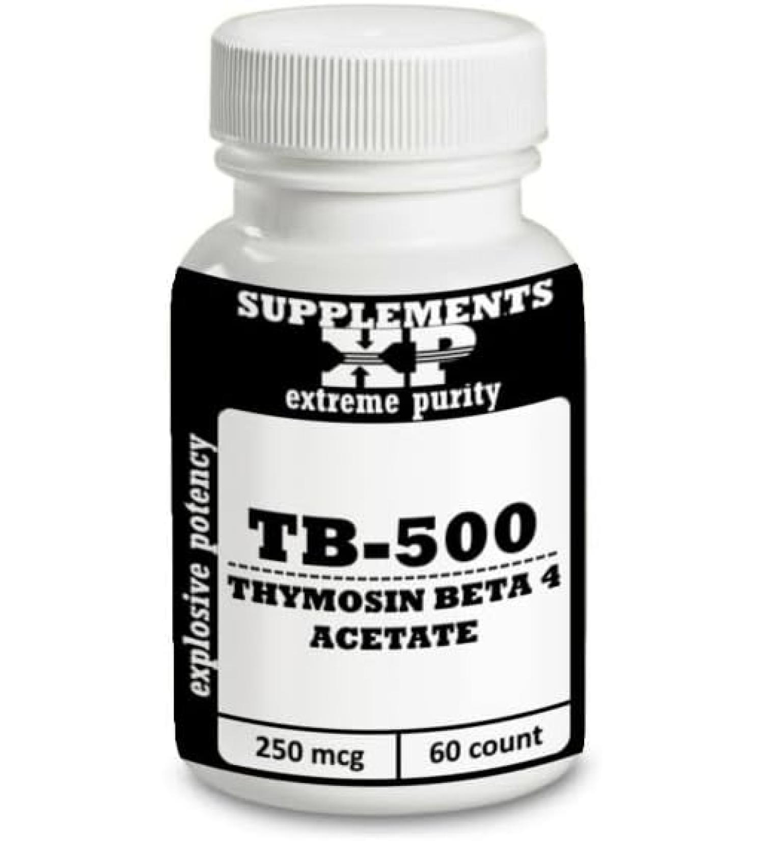 SupplementsXP TB-500 Capsules 15,000 mcg Thymosin Beta 4 Acetate Pairs Well with BPC-157 60 Capsules
