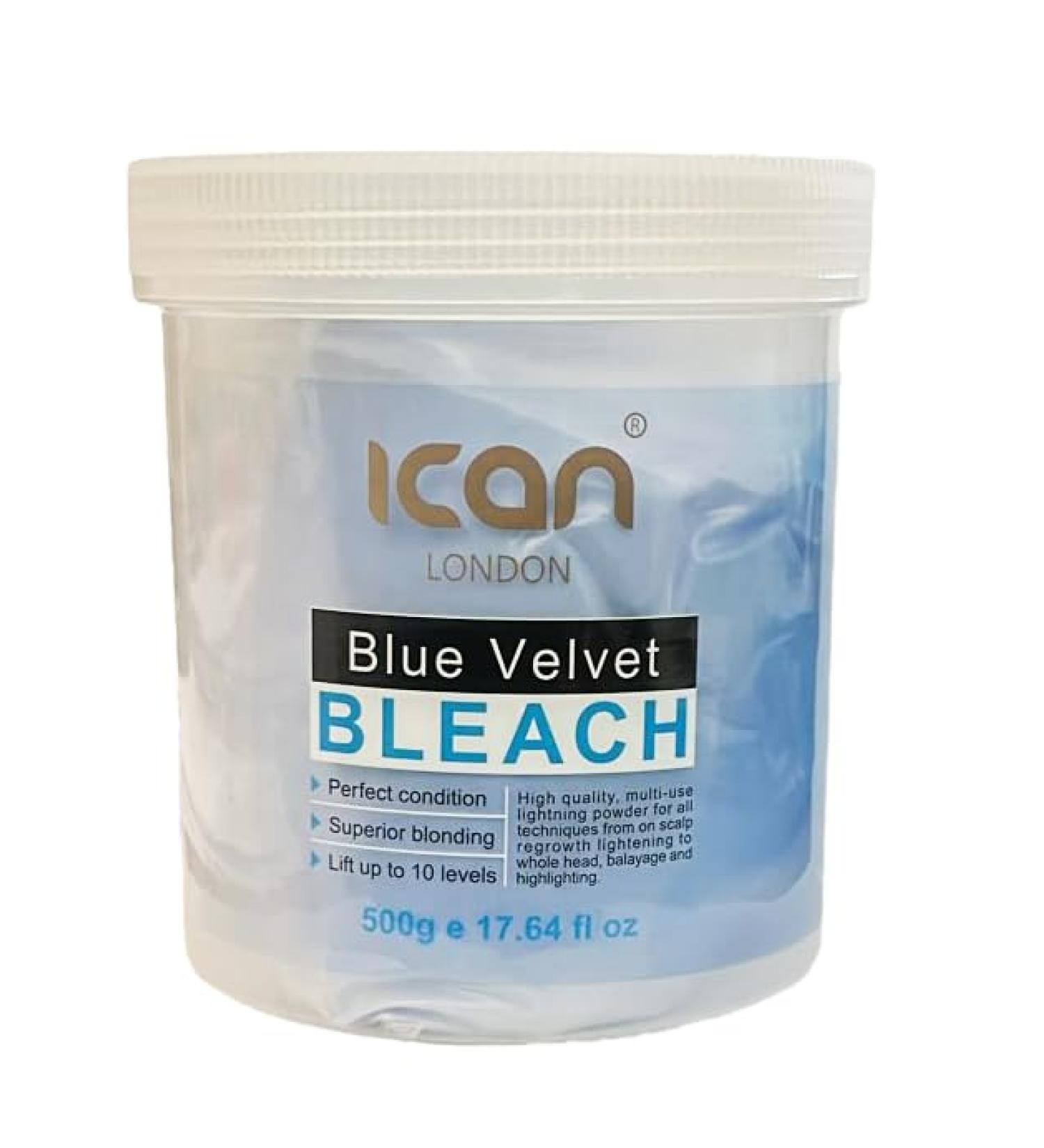 ican London Dust Free Blue Velvet Hair Bleach 500g