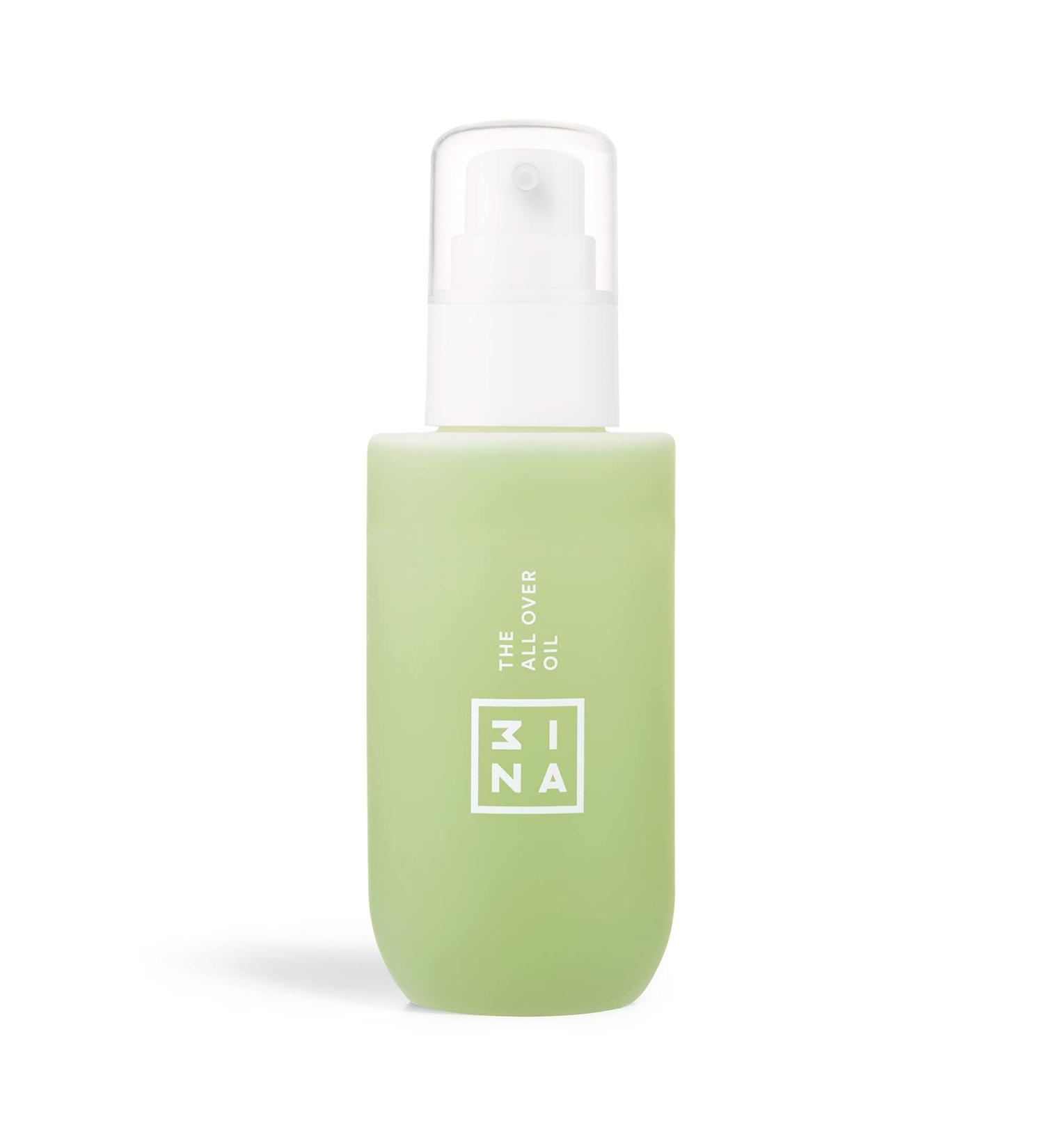 3INA Makeup All Over Oil | Vegan & Cruelty-Free Hydrating Oil for Body Hair & Face | Nourishing Almond Oil Green Tea & Vitamin E | Lightweight Moisturizer - Buy Online on GoSupps.com