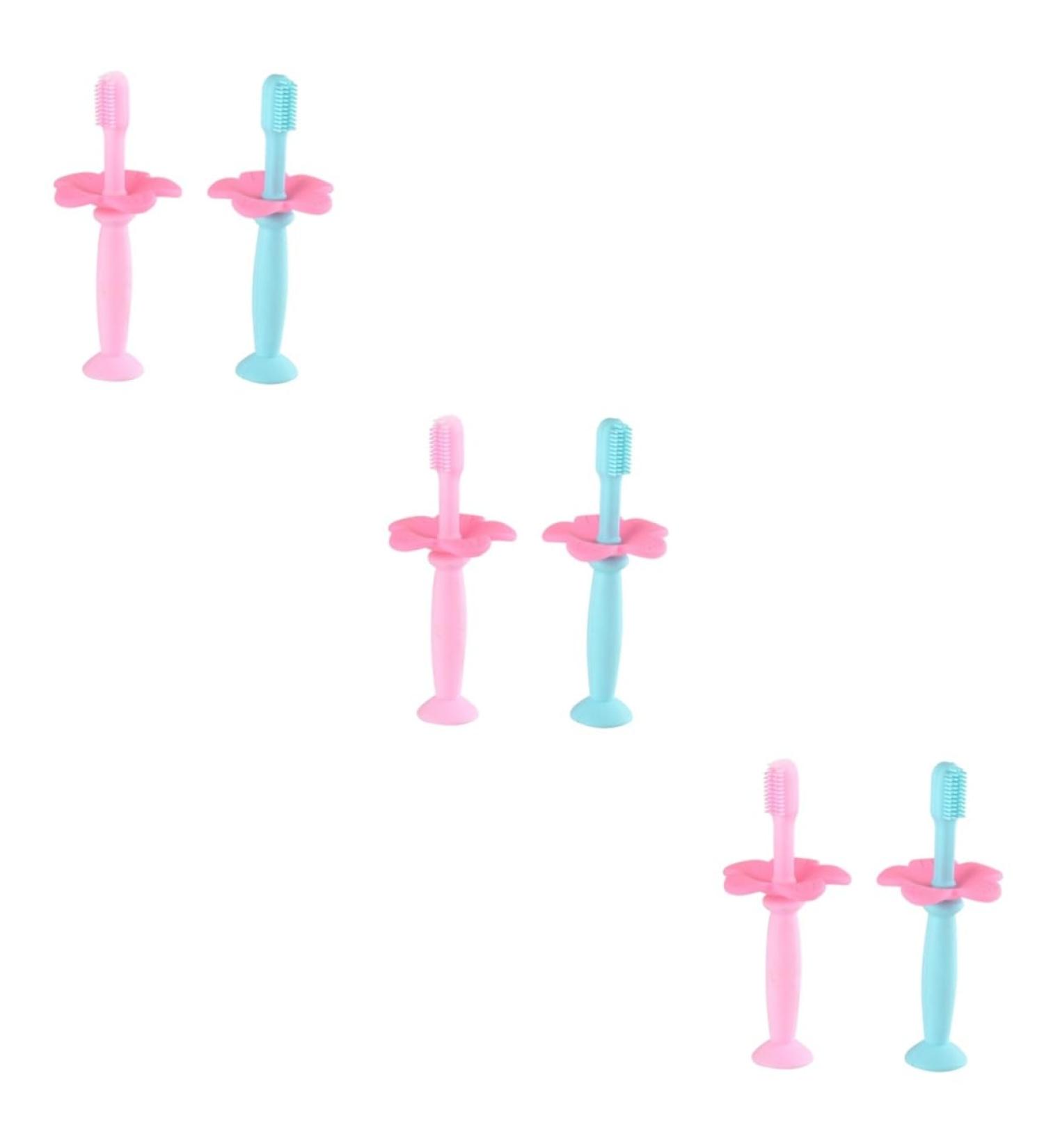 Buy FRCOLOR 6 Pcs Finger Toothbrush Set - Soft Manual Toothbrushes for Toddlers & Kids - Travel-Friendly Oral Care for Babies & Children - Buy Online on GoSupps.com