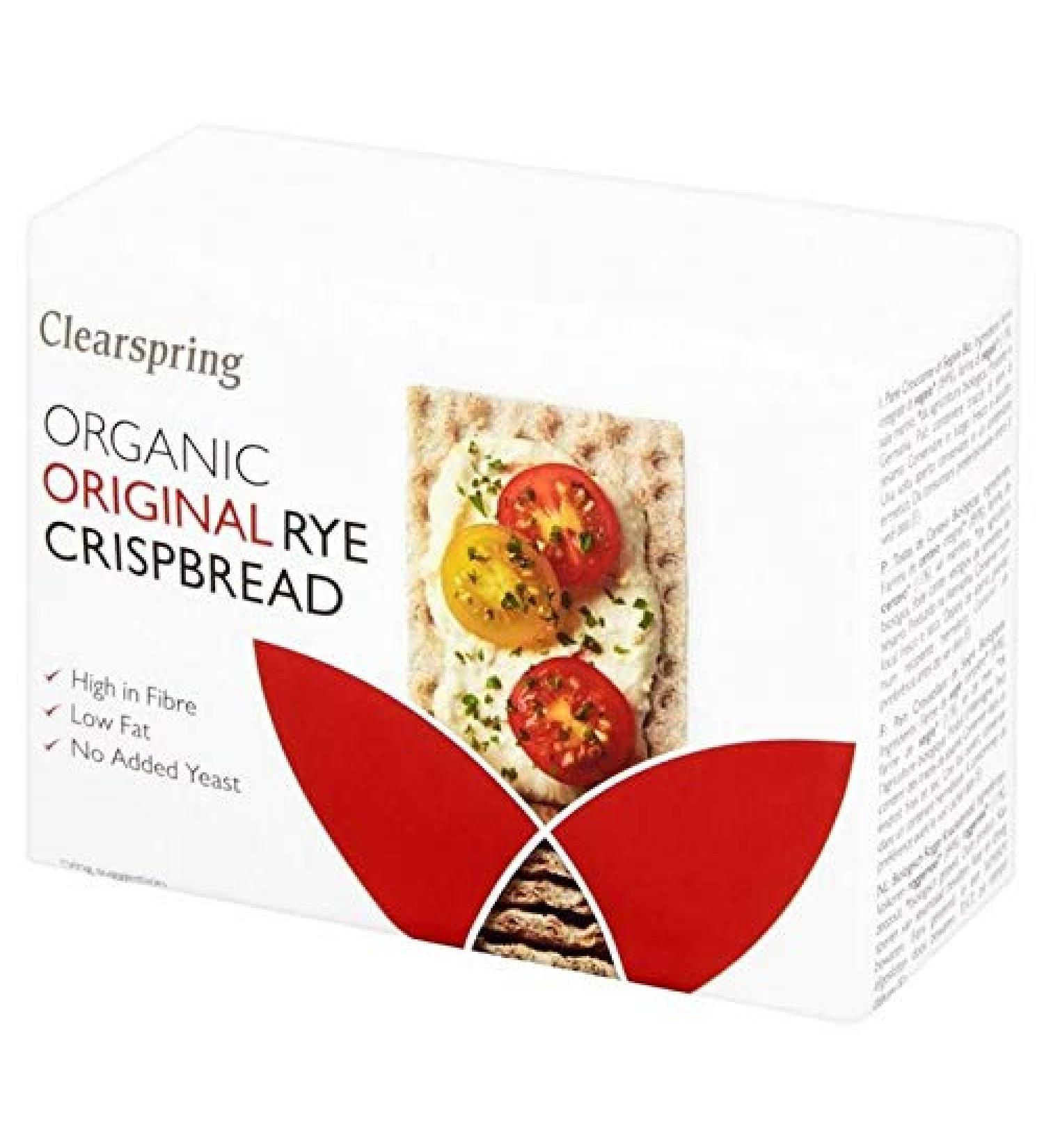 6 x Clearspring Organic Rye Crispbread 200g Original